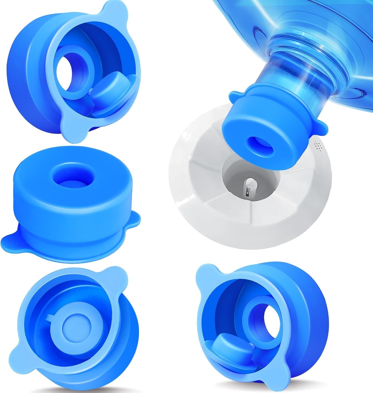 Primo Leak-Proof Water Jug Caps 4-Pack – Perfect for 5 Gallon & 3 Gallon Jugs