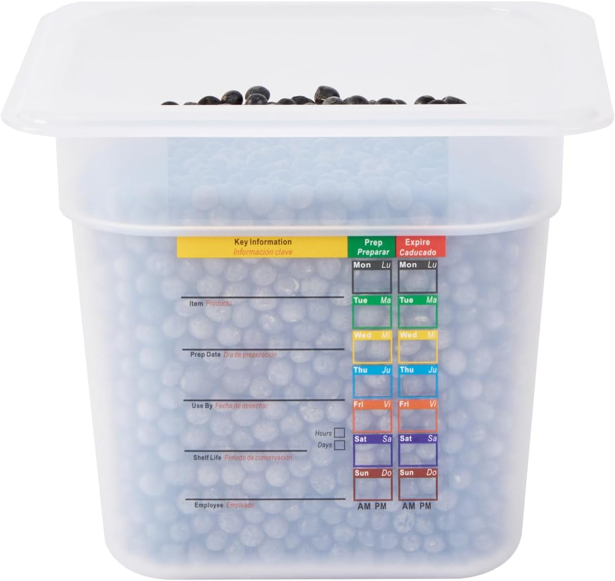 Food Storage Container 1 Pack of 6.8 X 4.2 X 5.9 Inches Plastic Stackable Storag
