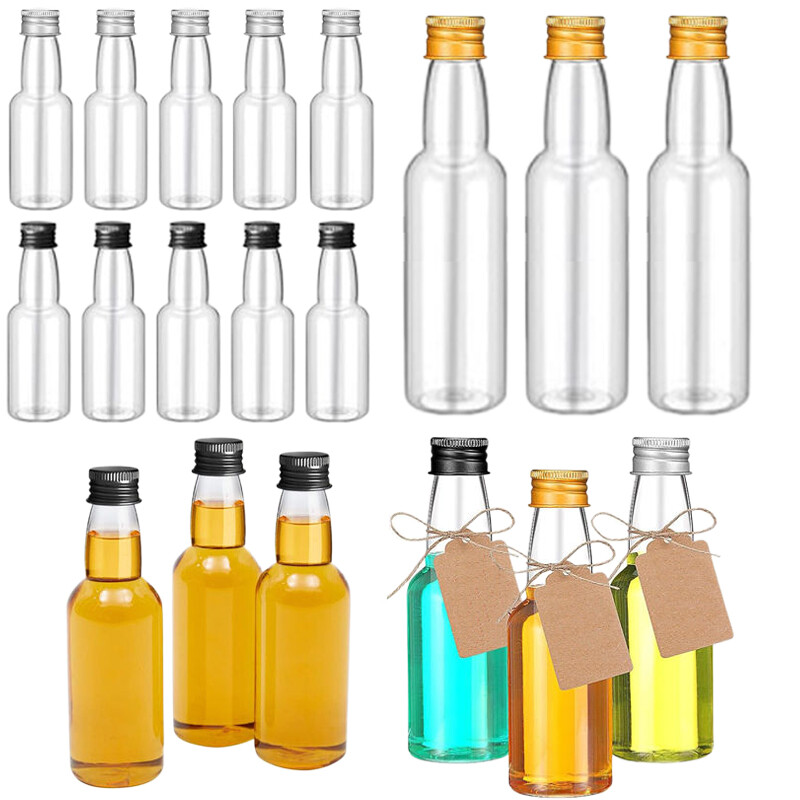 30ML-150ML Portable Plastic Mini Liquor Bottle Reusable Drink Juice Container