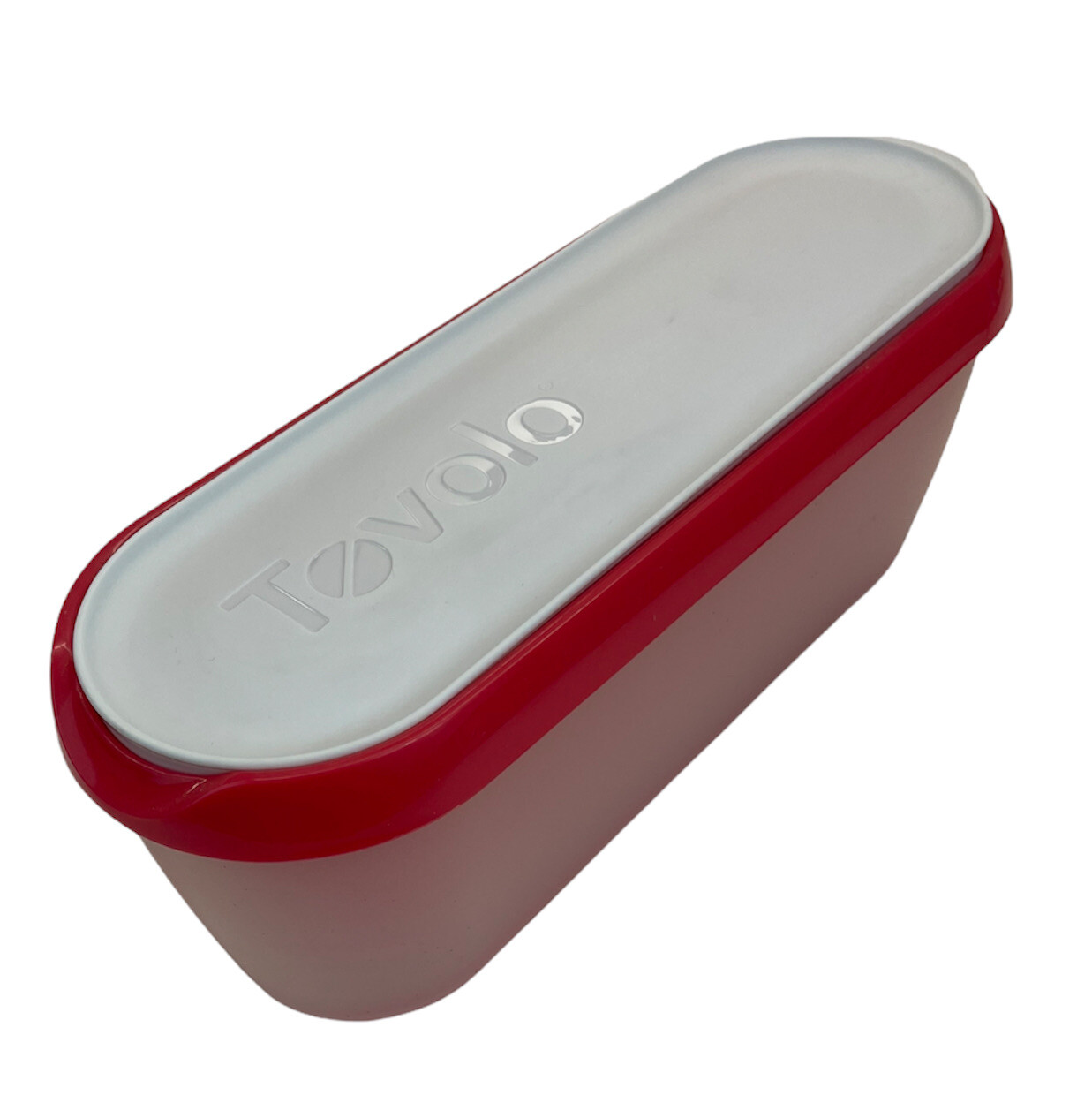 Tovolo Glide A Scoop Non-Slip Base Insulated Ice Cream Tub Raspberry Tart New