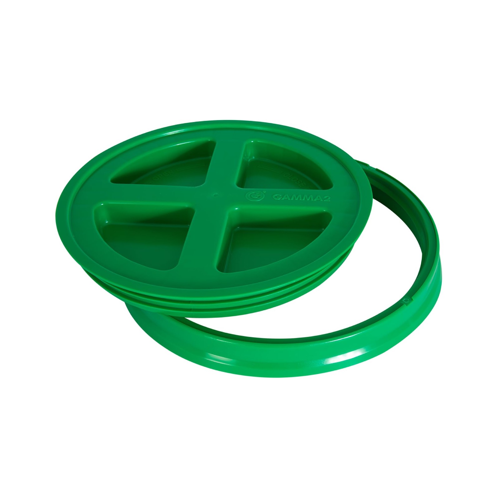 GAMMA2 Gamma Seal Lid – Pet Food Fits 3.5, 5, 6, & 7 Gallon Buckets, Green