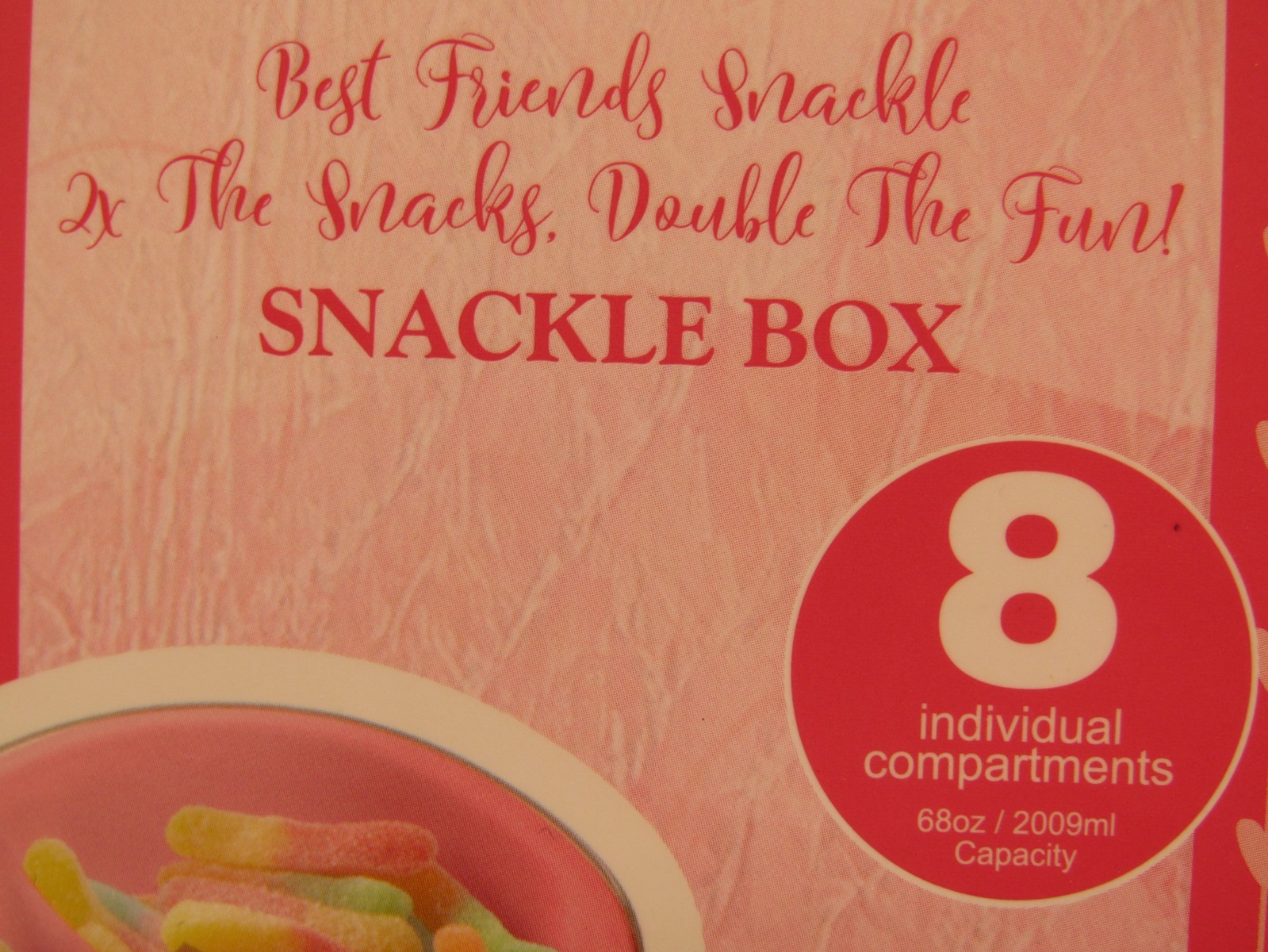 Cook With Color Valentine Best Friends Heart-Shaped Snack Box. New
