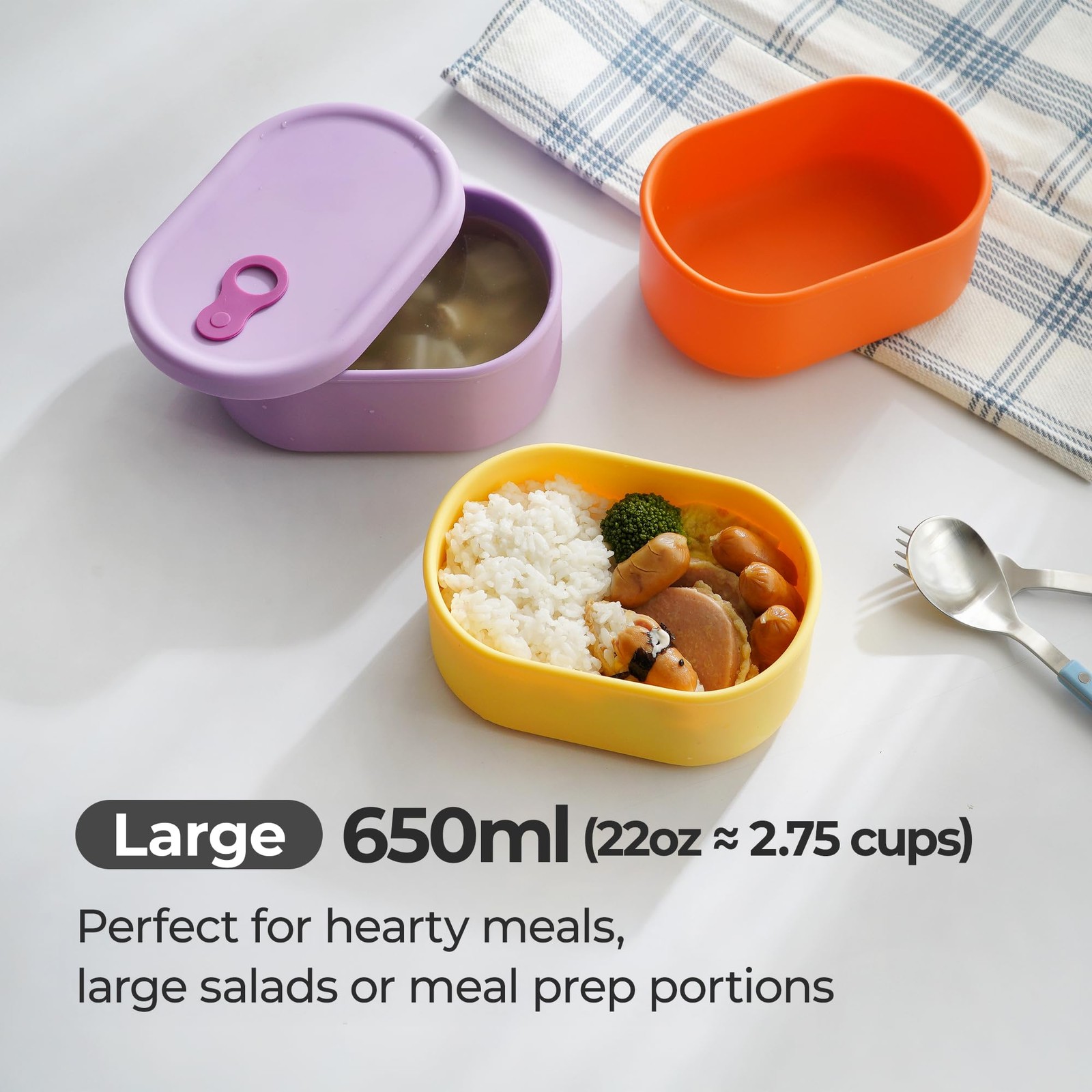 Premium Korean-Made Silicone Airtight Food Container with Steam Vent – BPA , …