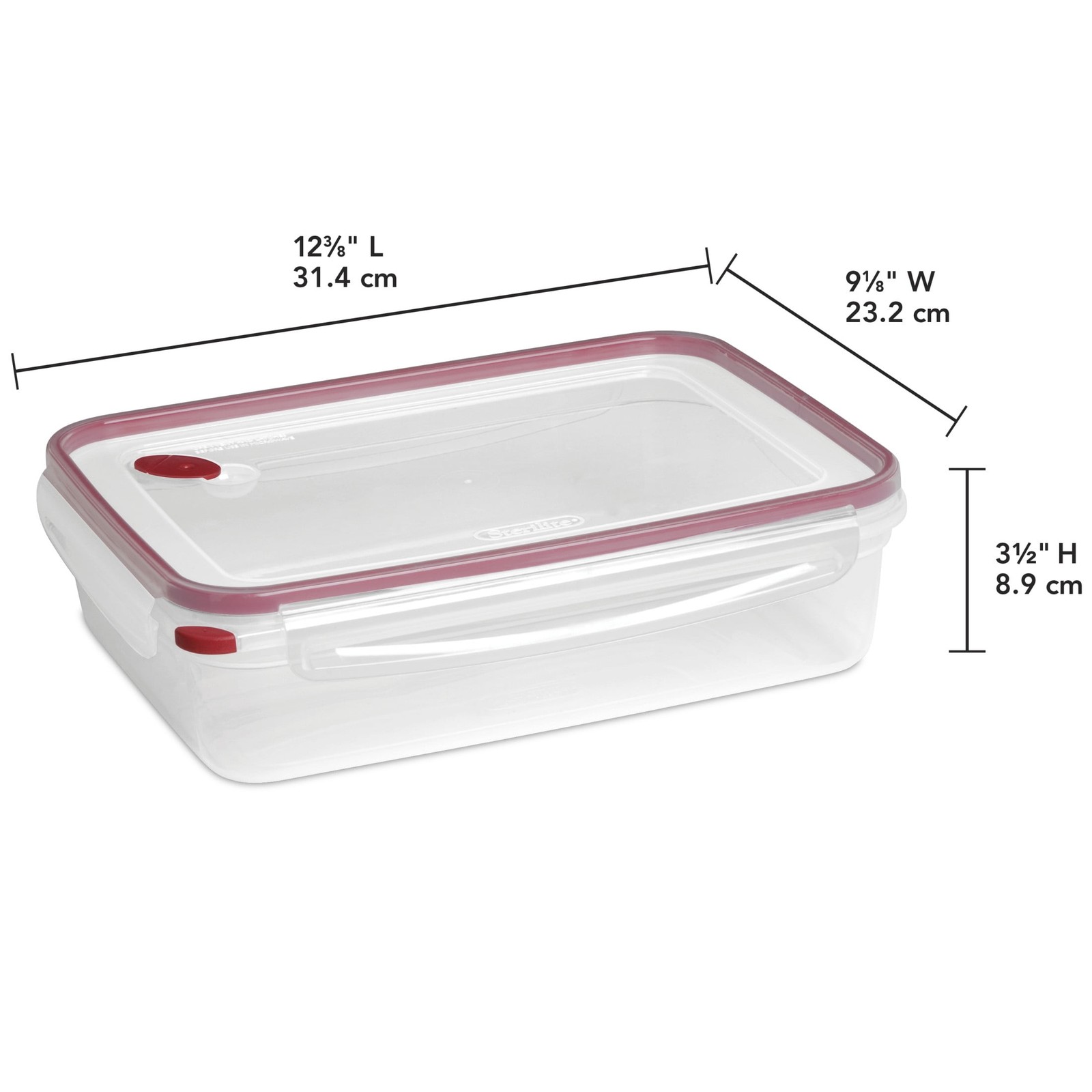 Ultra•Seal™ 16.0 Cup Rectangle Latching Food Storage Container Airtight