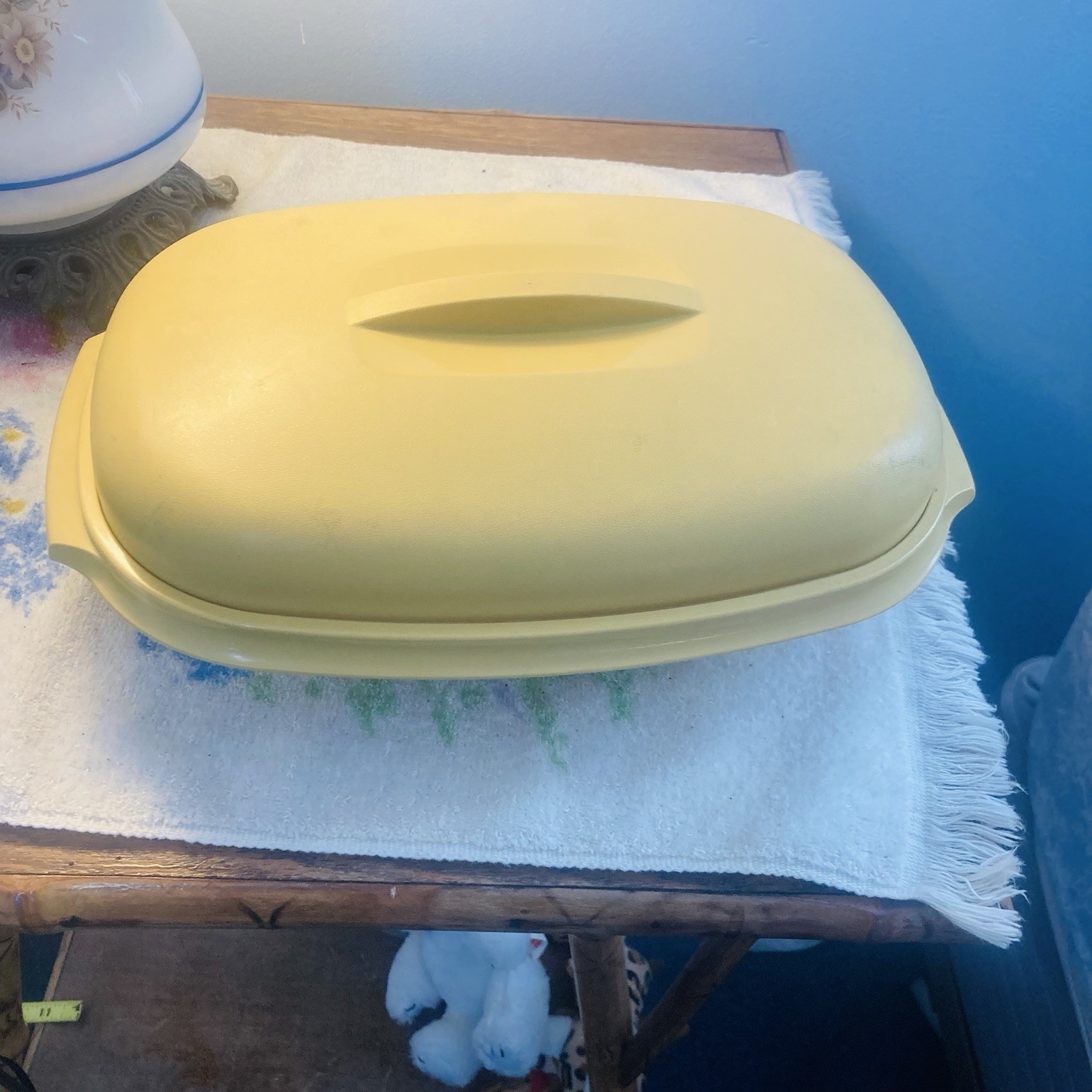 Vintage Tupperware 1273-3 Harvest Gold 3 Piece W/Strainer 1274-1 and Lid 1275-5