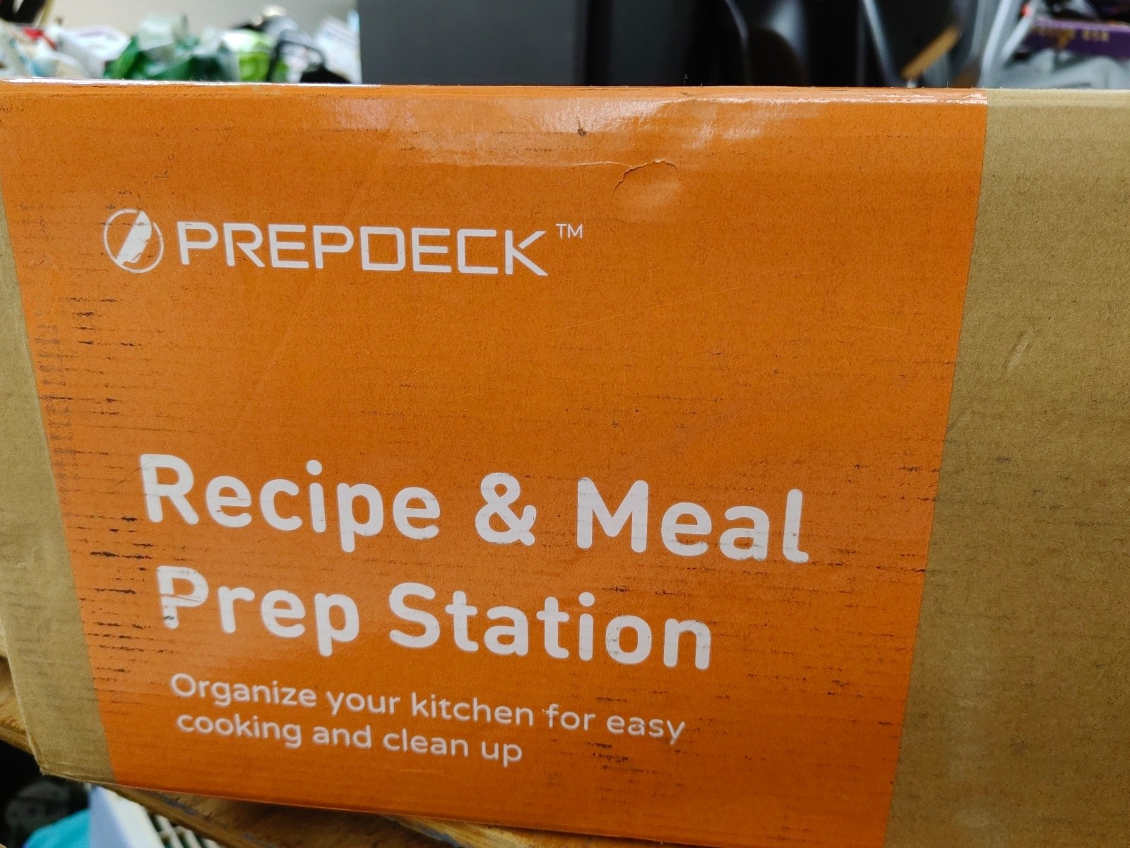 Prepdeck Plastic Portable Meal Prep Station Countertop Bar Grill Kitchen WHITE