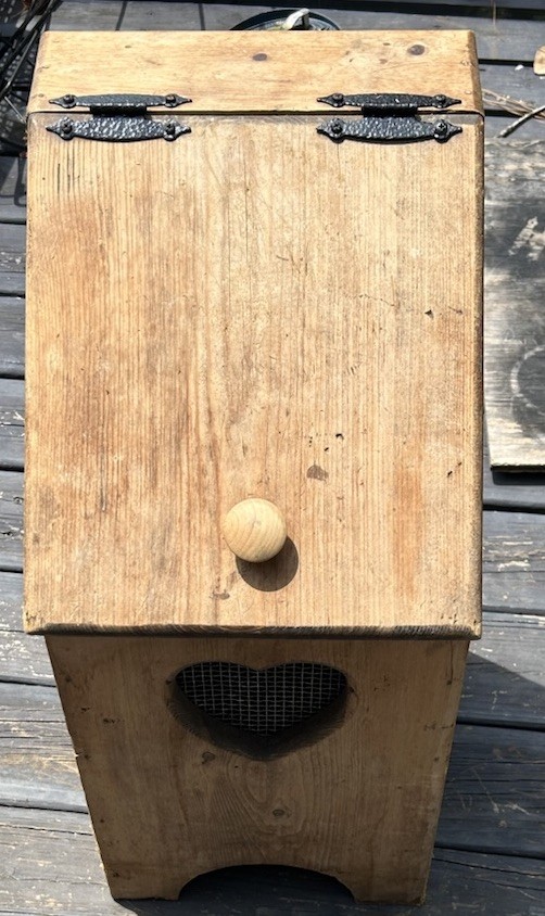 Vintage Wooden Potato /Onions Storage Bin Handmade Primitive Farmhouse Box