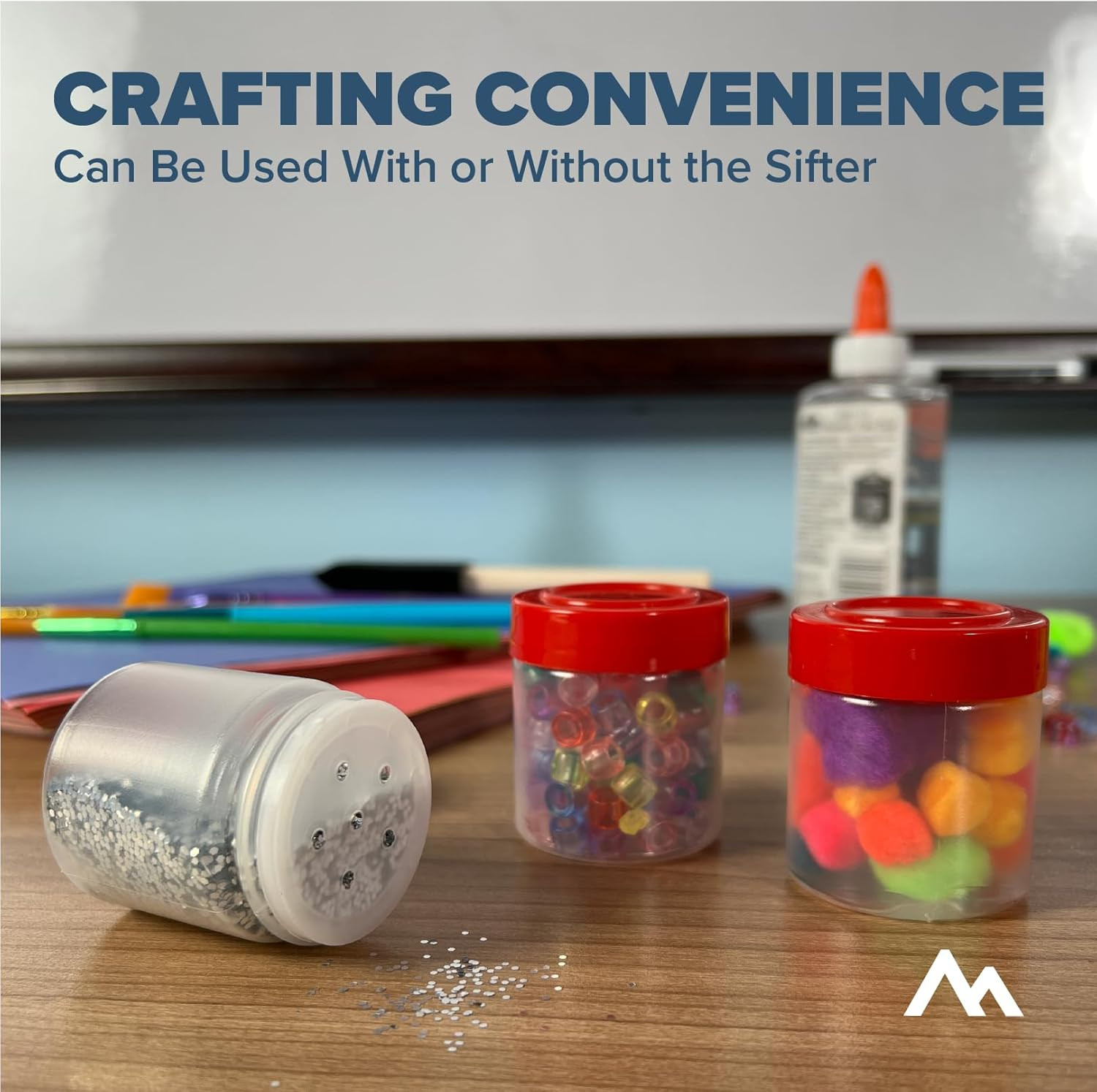 9 Pack 1Oz Mini Plastic Spice Jars Bottles Containers with Sifter and Cap