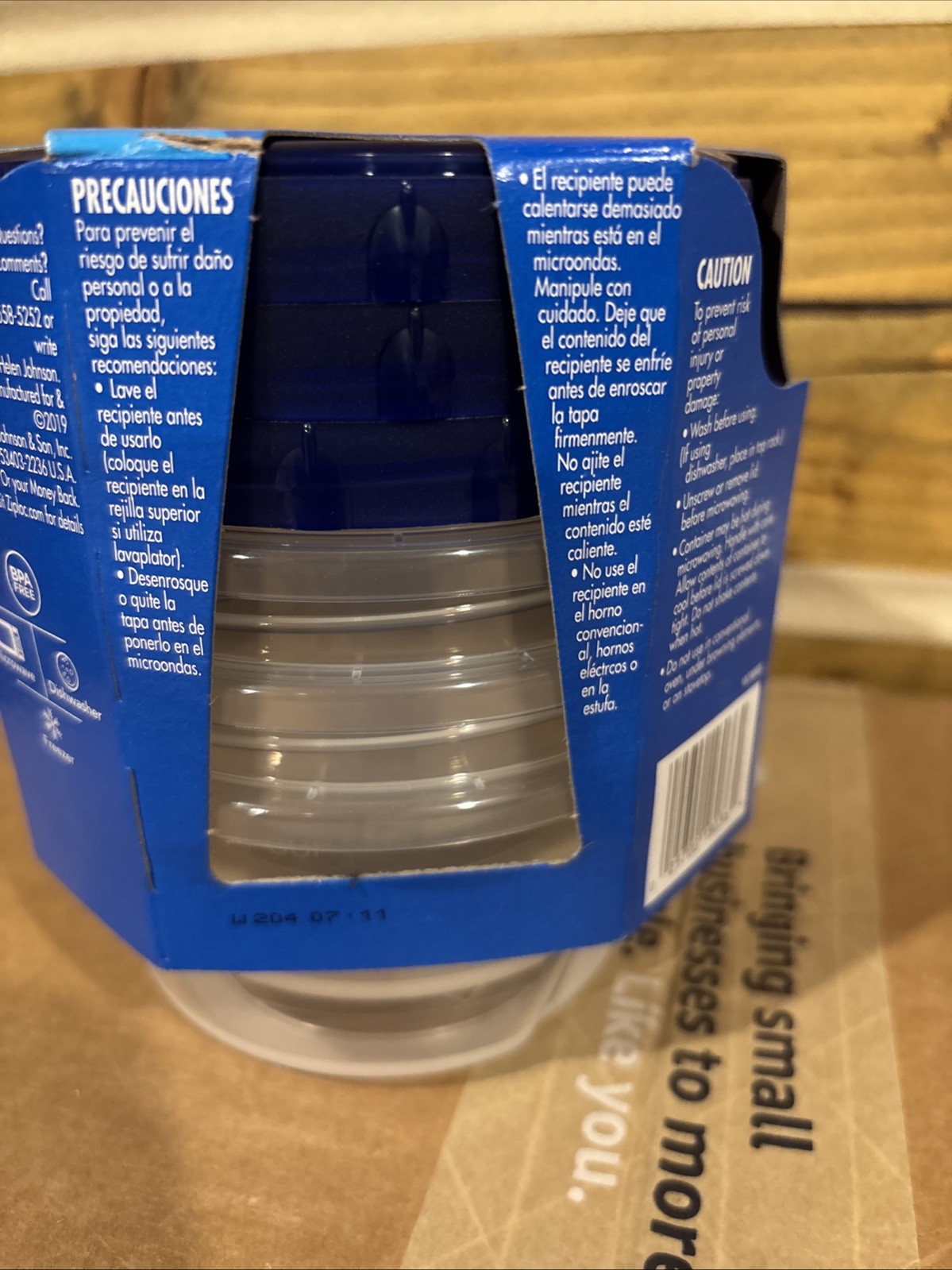 NEW Ziploc Twist n Lock Loc 3 Pack Small Round Plastic Containers Lids 1 Pint
