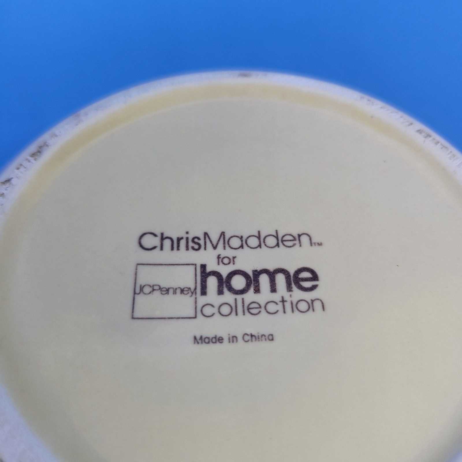 Steve Madden J C Penny Home Collection Yellow 10″T X 6″D Canister With Lid READ