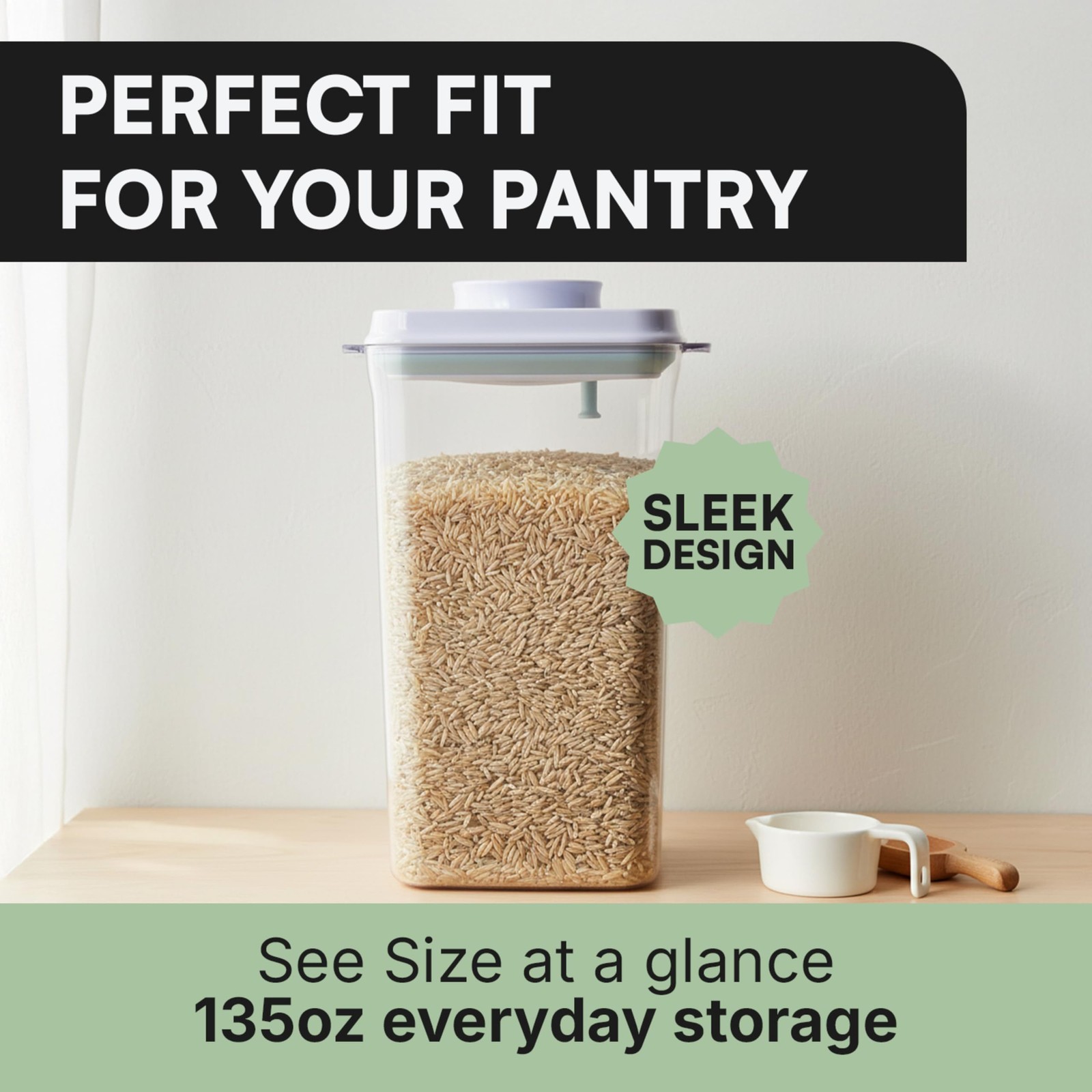 Bop Top Airtight Food Storage Containers with Lid 16.5 Cups / 135 oz | Kitche…