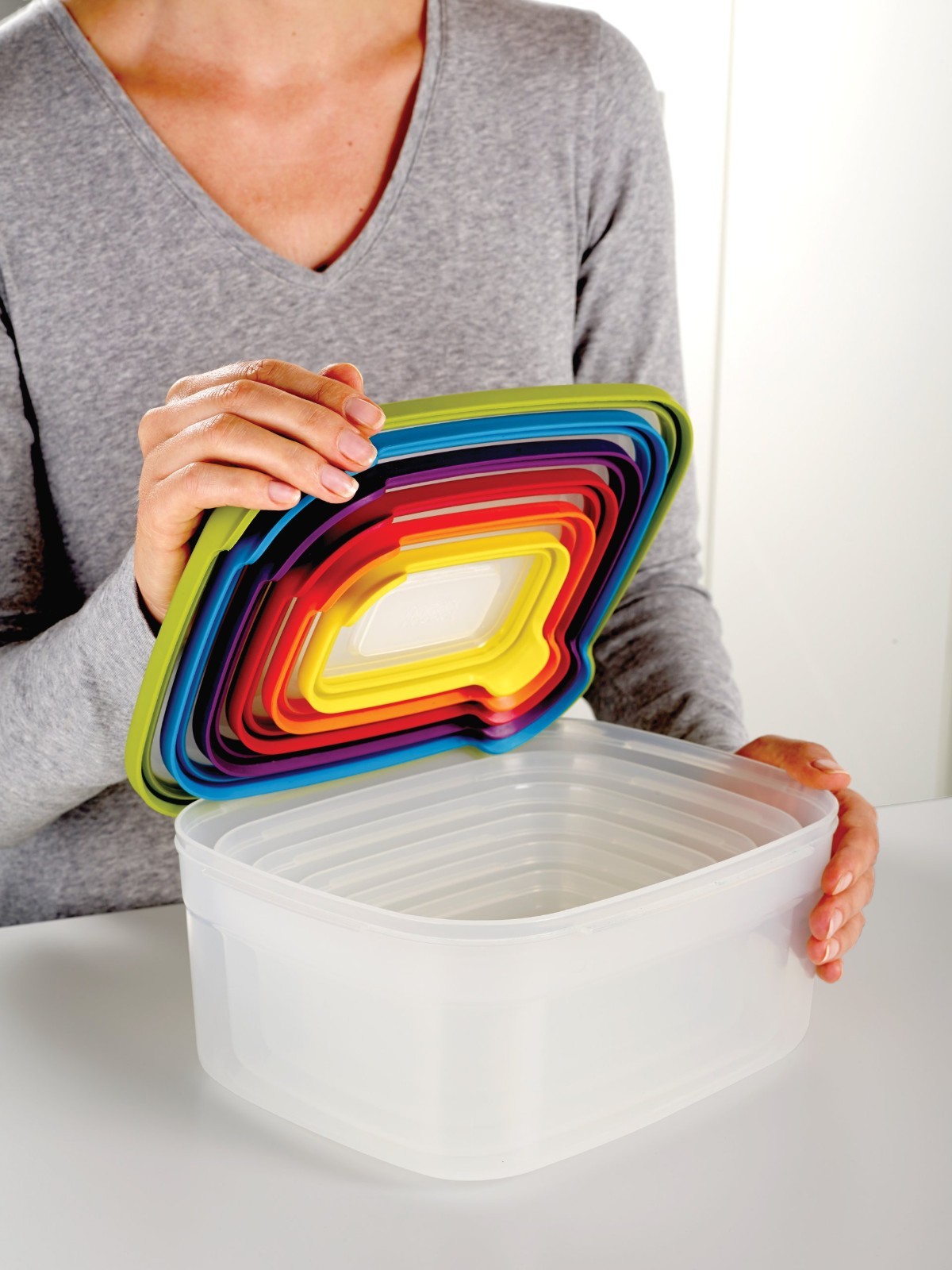 Airtight Leakproof Food Storage Container Set, 12-Piece, BPA-Free, Multi-Color