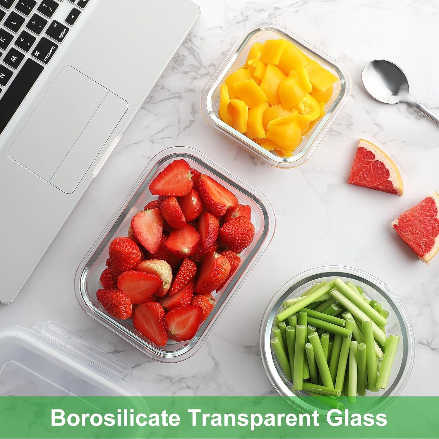 18 Piece Glass Food Storage Containers with Lids, Glass Meal