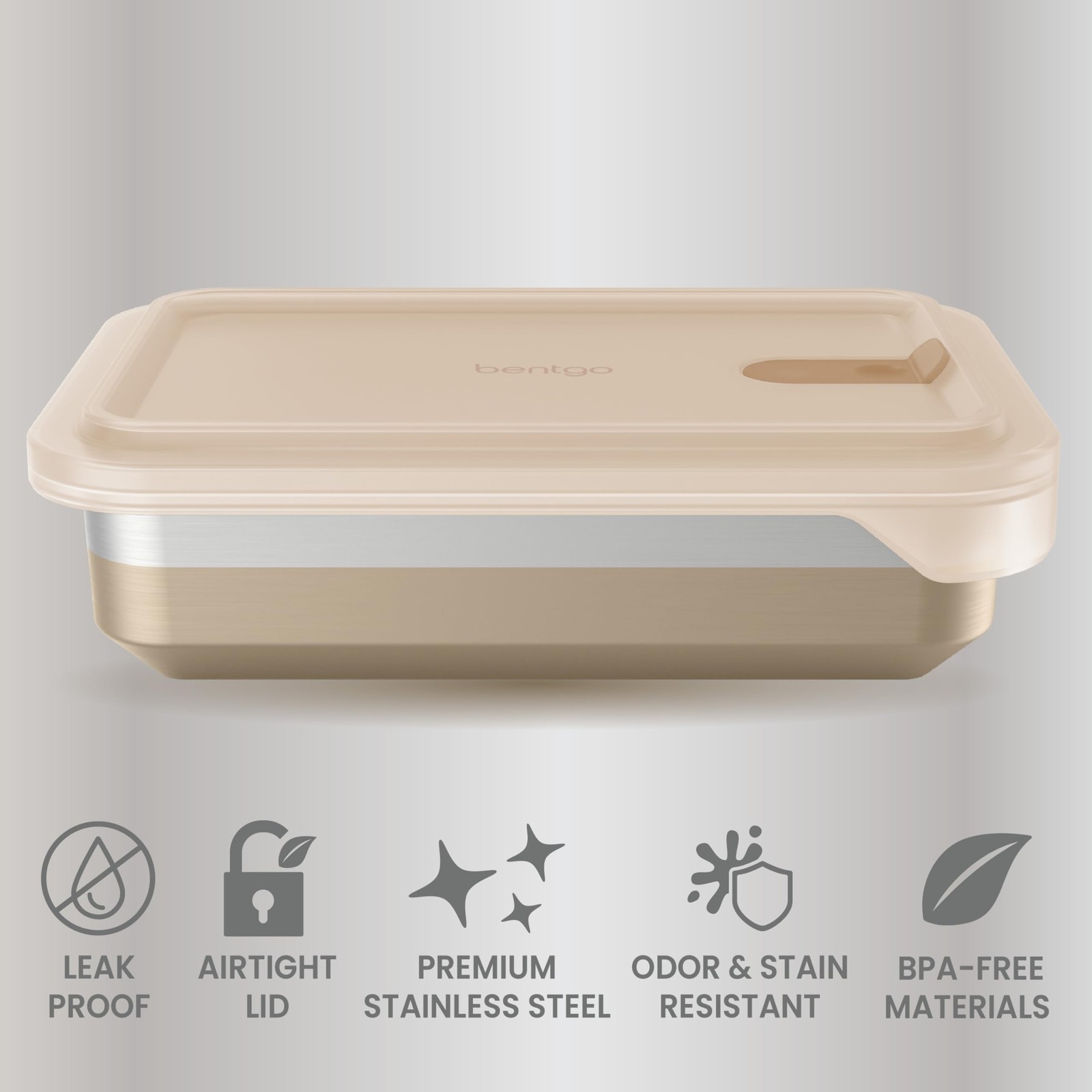 Bentgo MicroSteel Heat & Eat Container – Microwave-Safe, Leak-Proof & Airtigh…