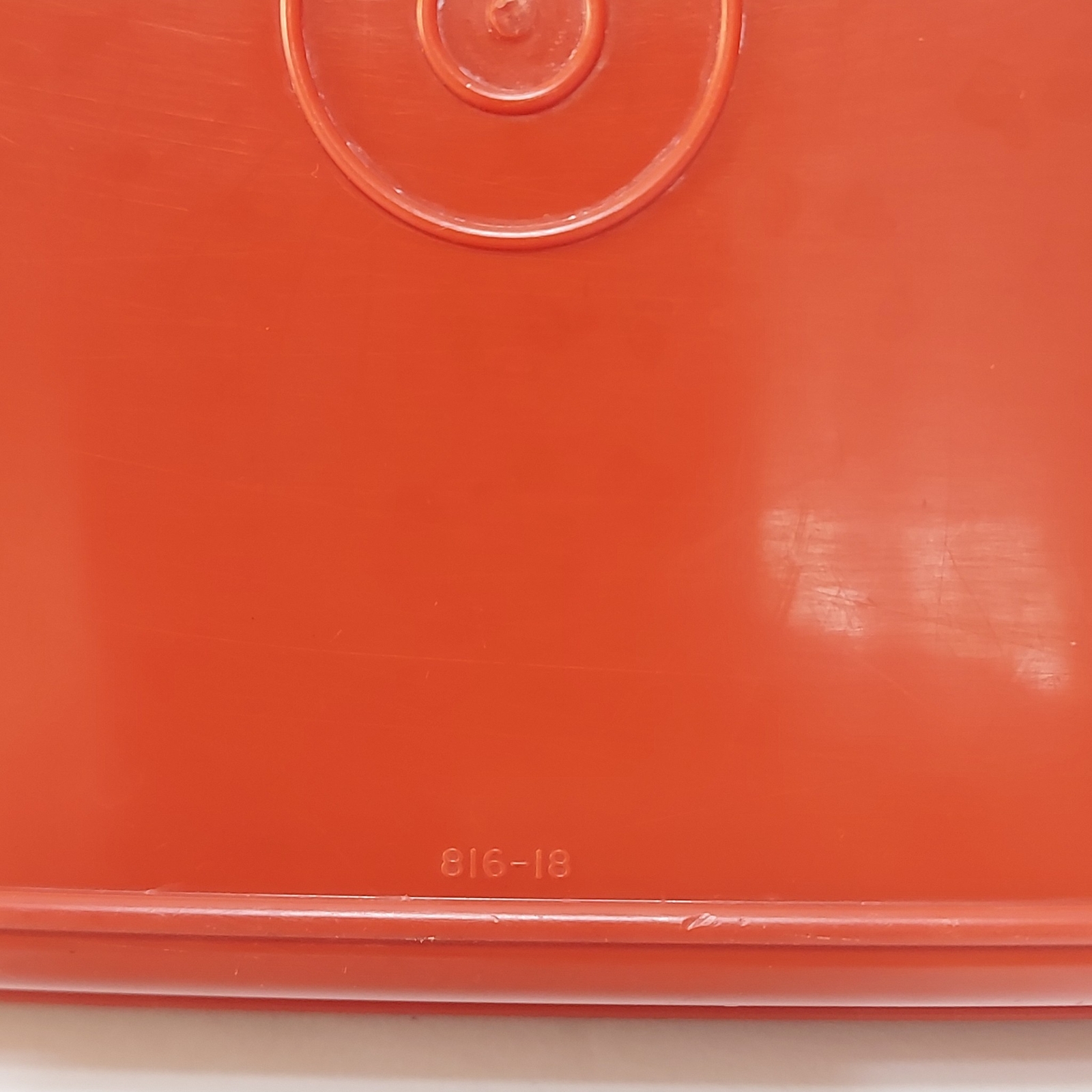 Vintage Tupperware 816-18 Red Paprika Deli Meat Cheese Container Only