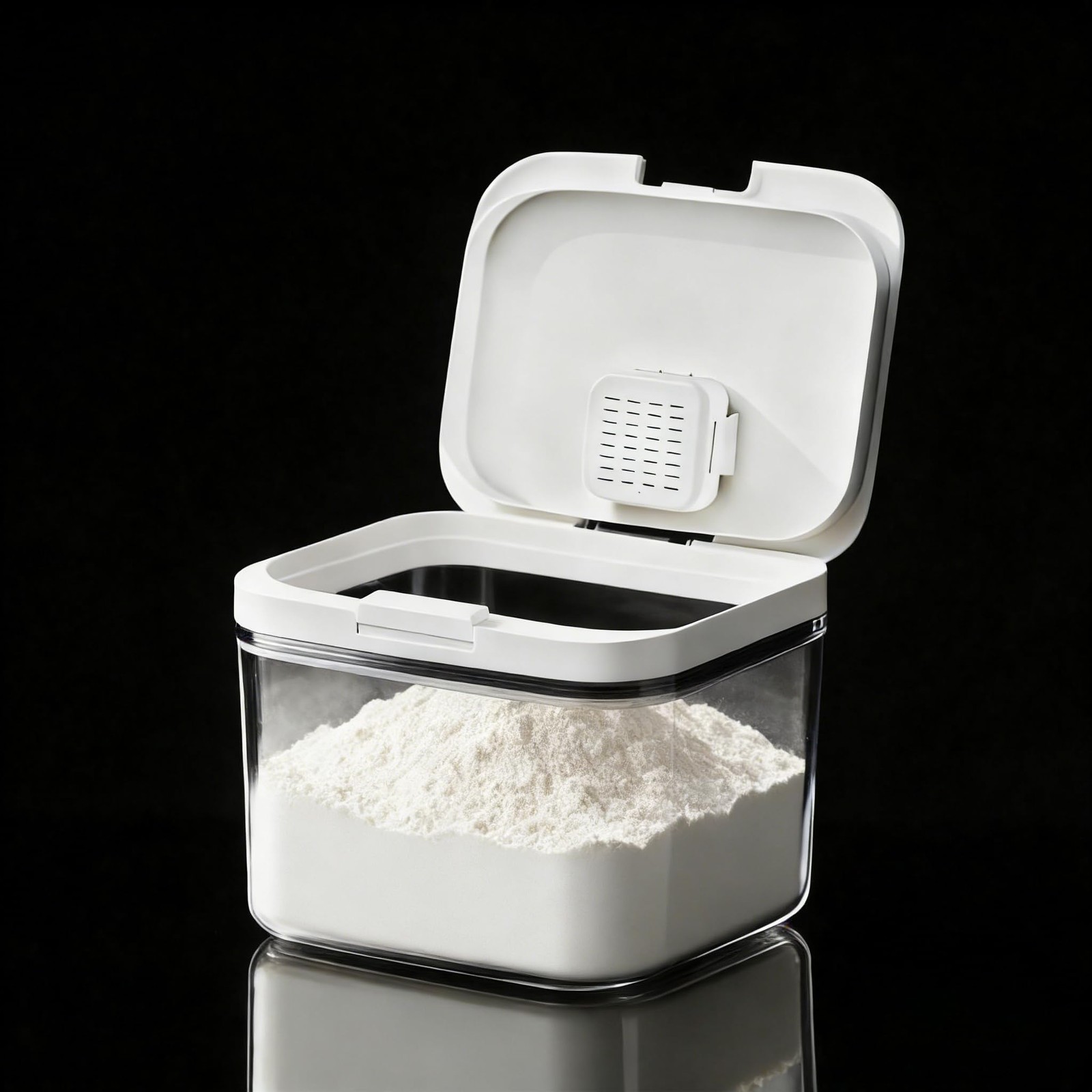 LivLab Flour Dispenser 10LBS – 5 L /5 QT /5 KG Rice Container Storage Food Ce…