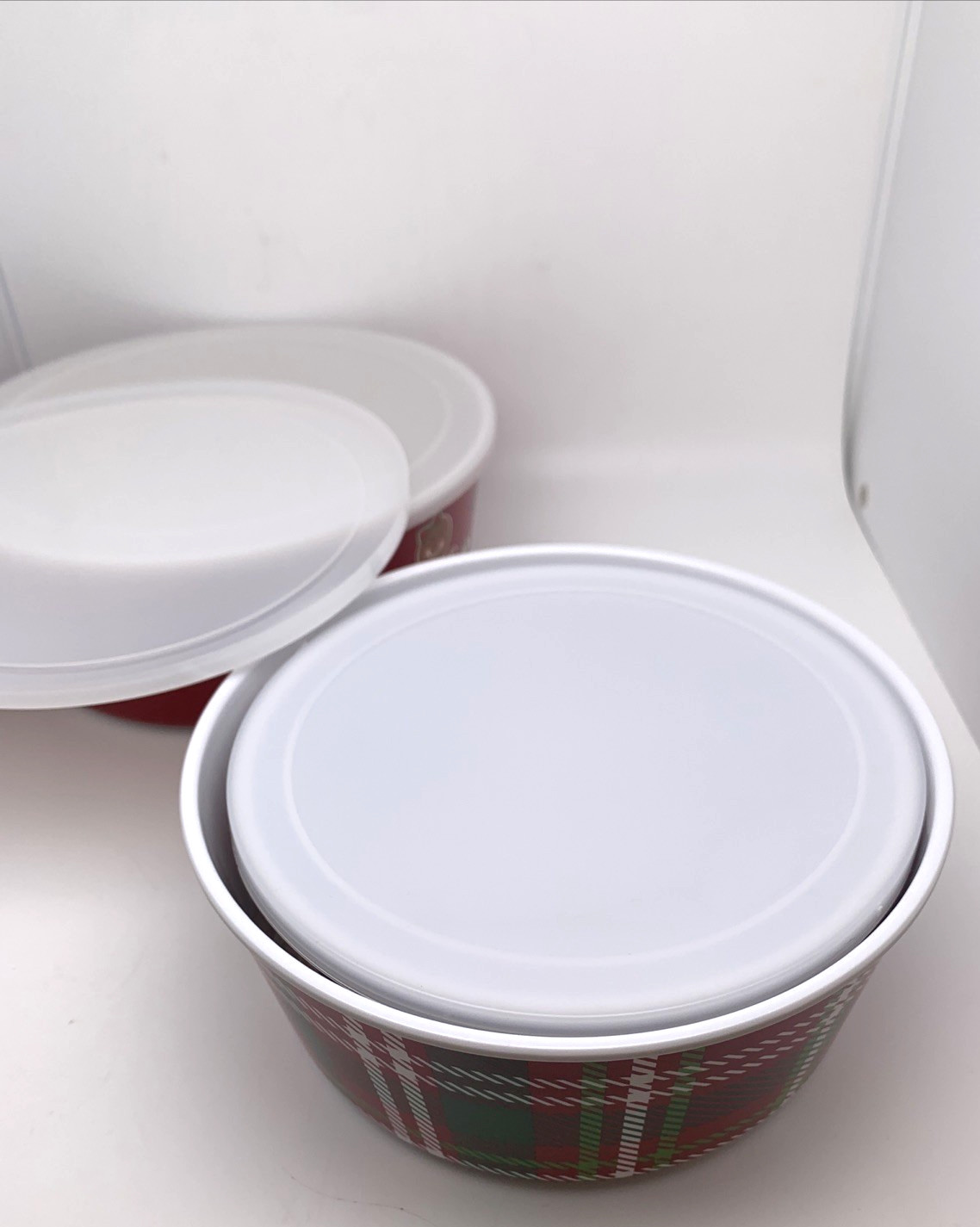St Nicholas Square Christmas Traditions SET OF 3 Nested CONTAINERS – Holiday
