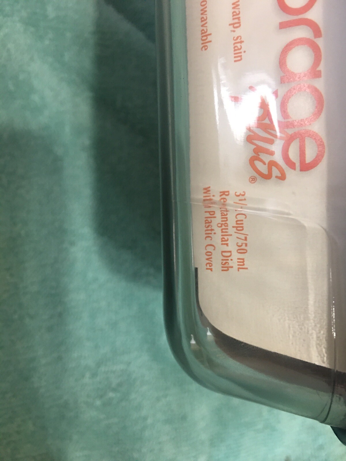 Pyrex Simply Store 3 Cup Rectangular Glass Food Storage Dish Brand New