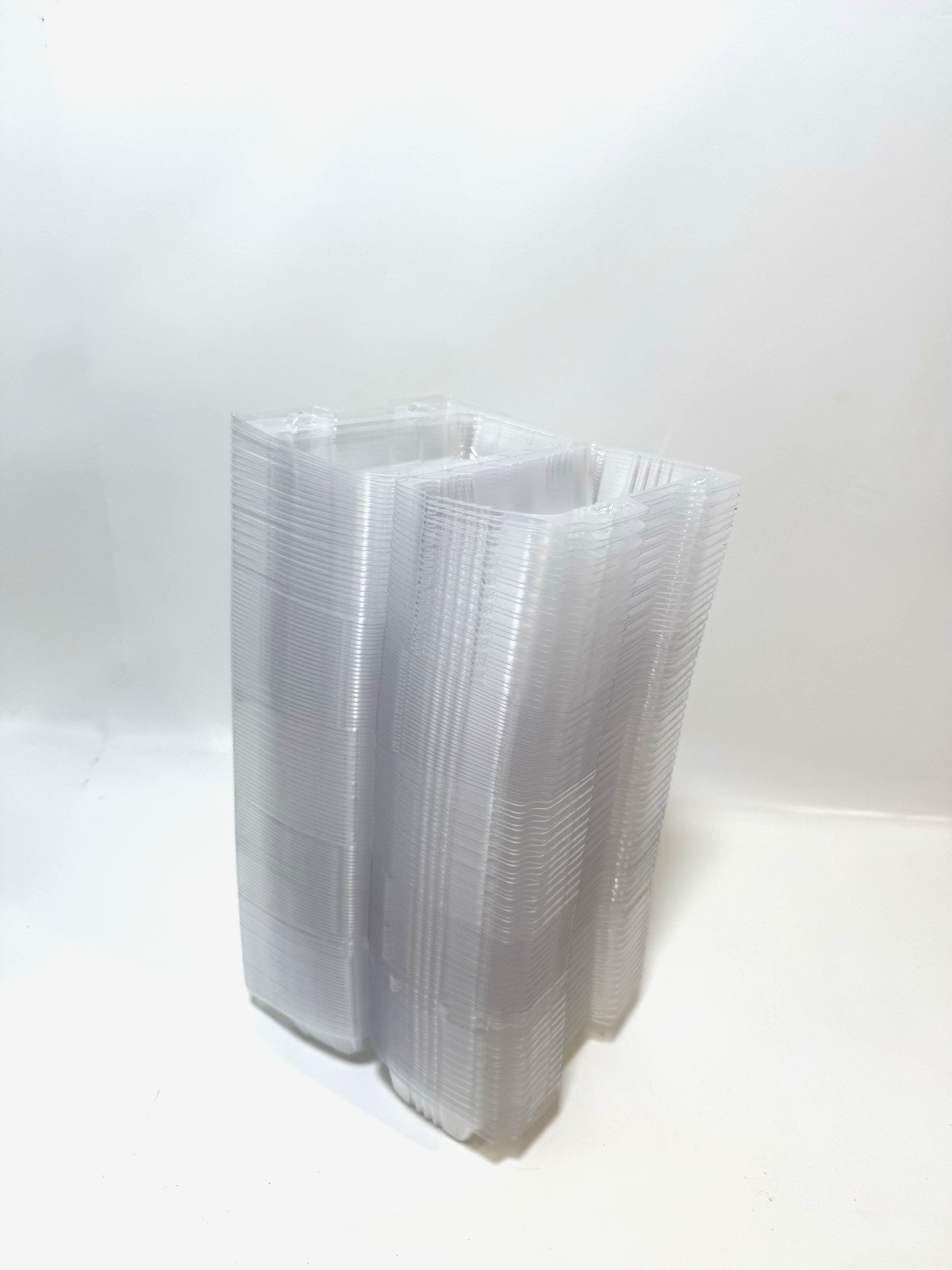 Plastic Square Slice Cake Container Pack of 130