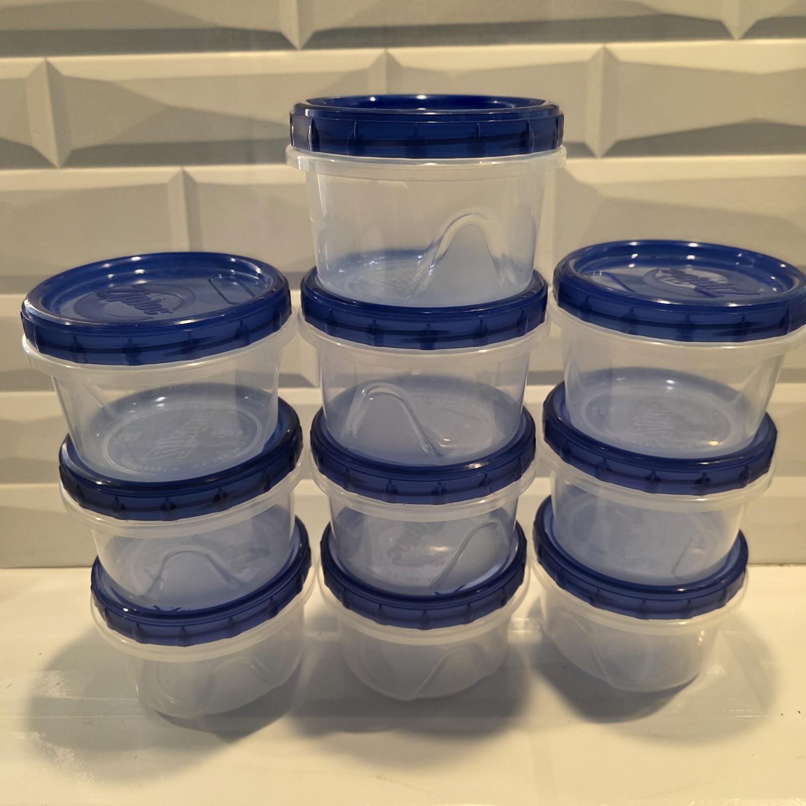 Lot Of 10 Ziploc Round Twist N Lock Container 16 Oz 2 Cup Replacement Storage