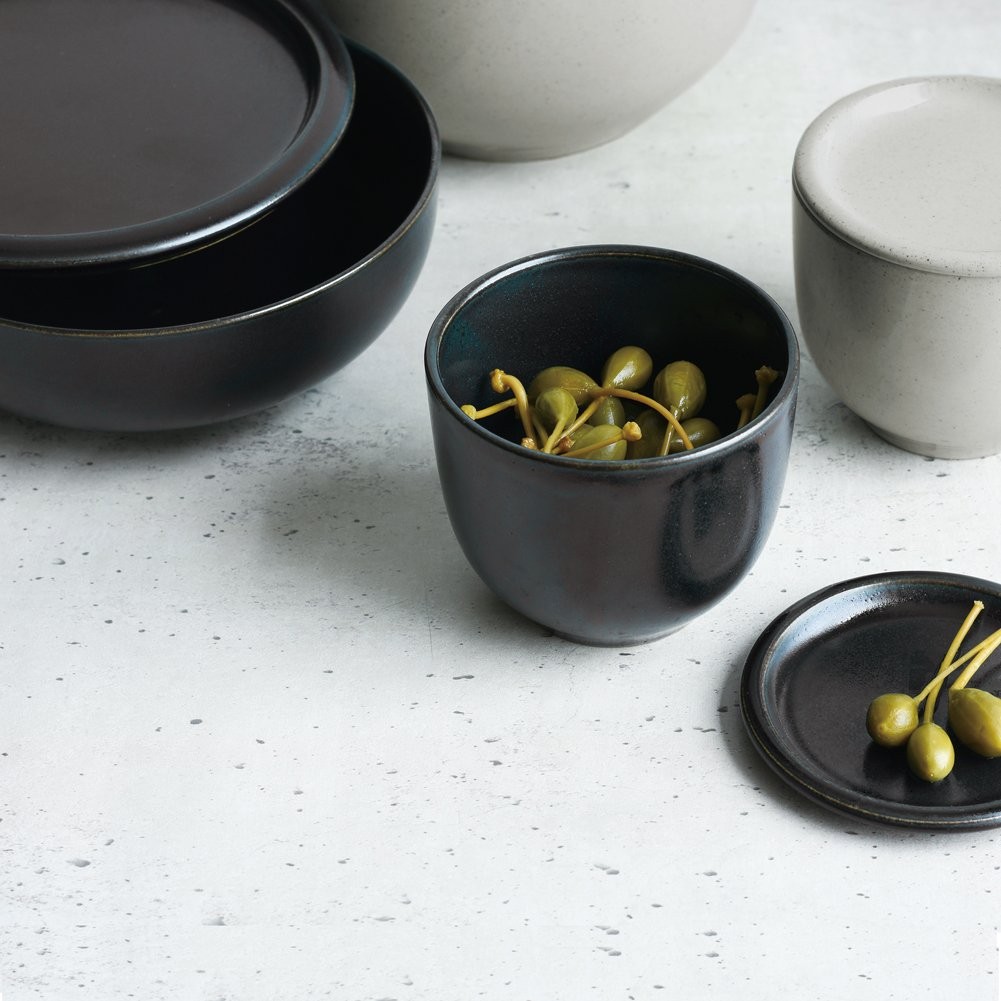 KINTO Storage Container CLK-153 Bowl & Lid 160x65mm Earth Gray