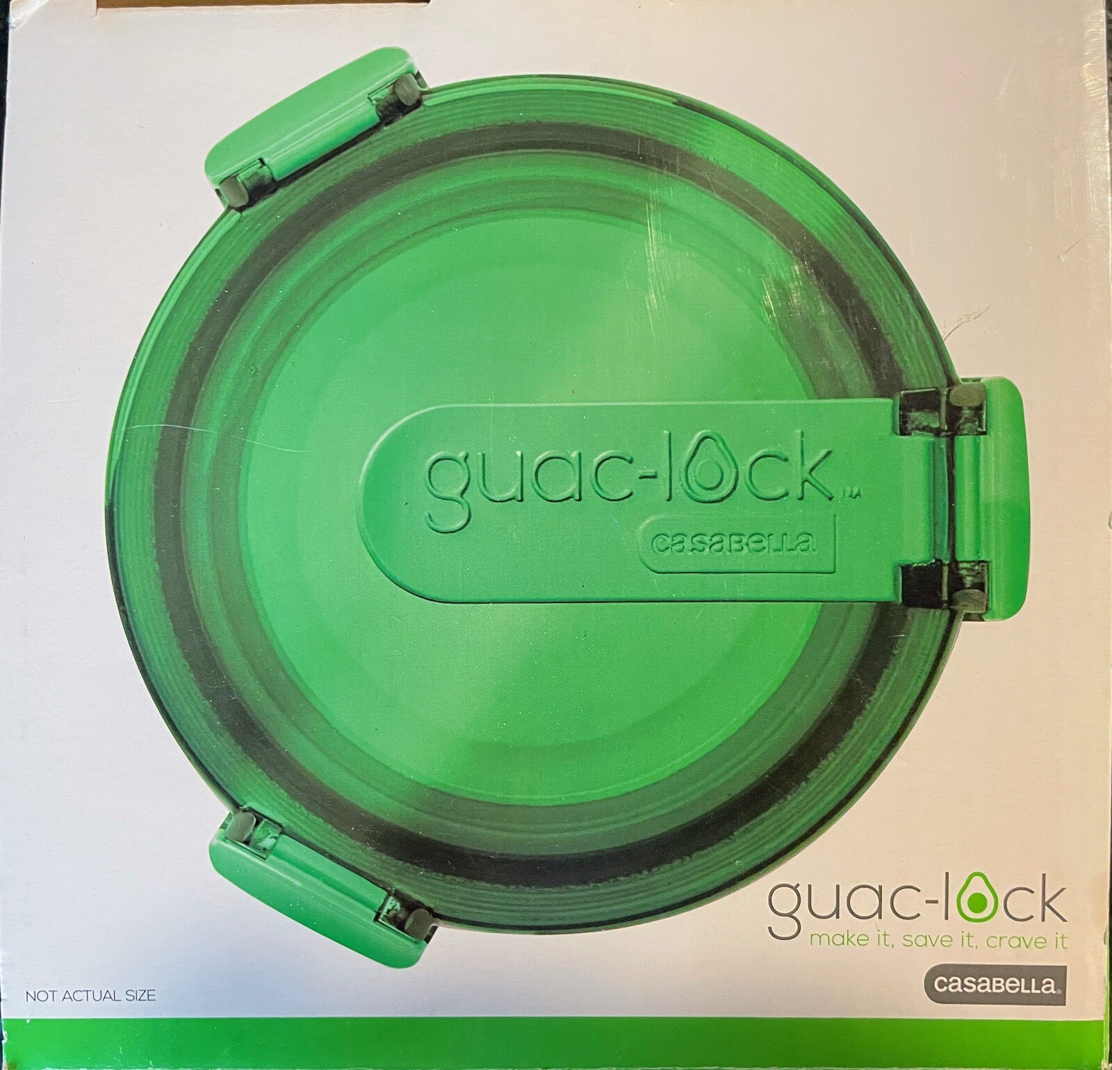 Guac-Lock Guacamole Food Container By Casabella Guacamole Saver Air Tight