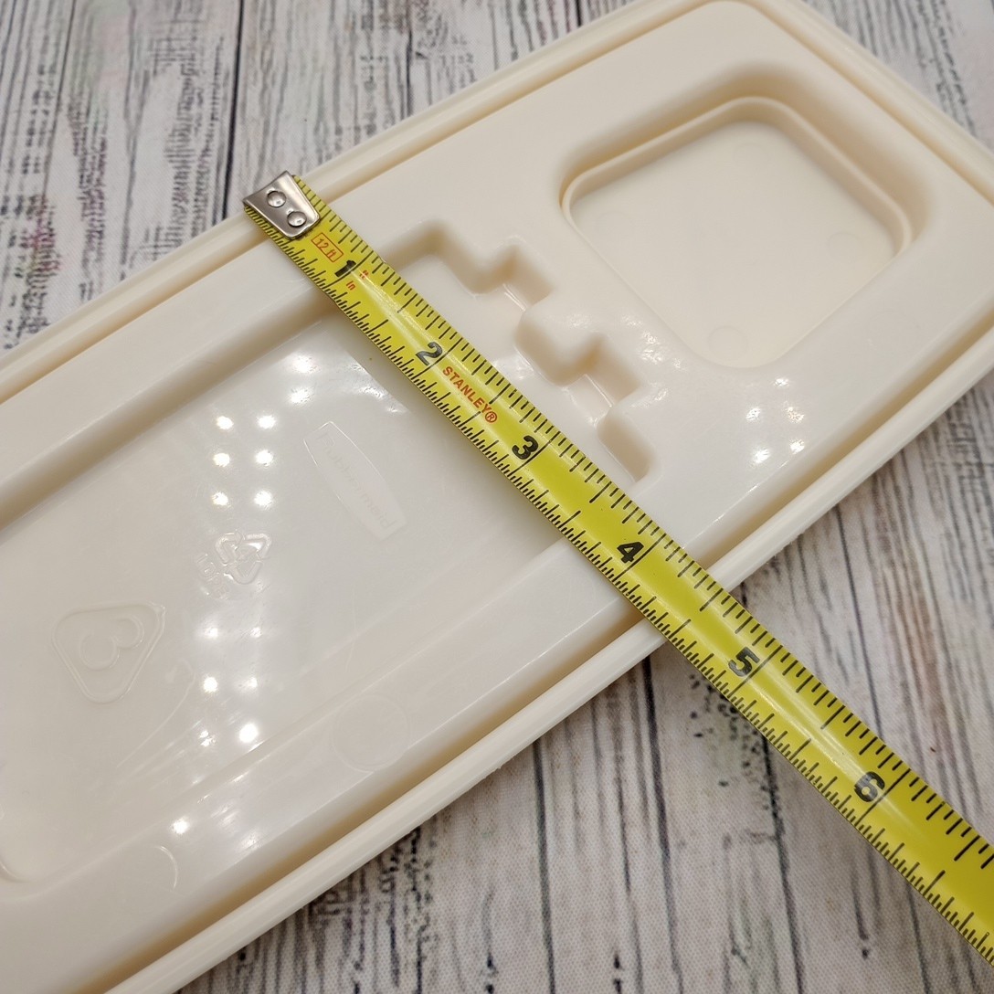 Rubbermaid Servin Saver 0089 #3 Cereal Keeper Almond Flip Top Lid Vtg Lot of 2