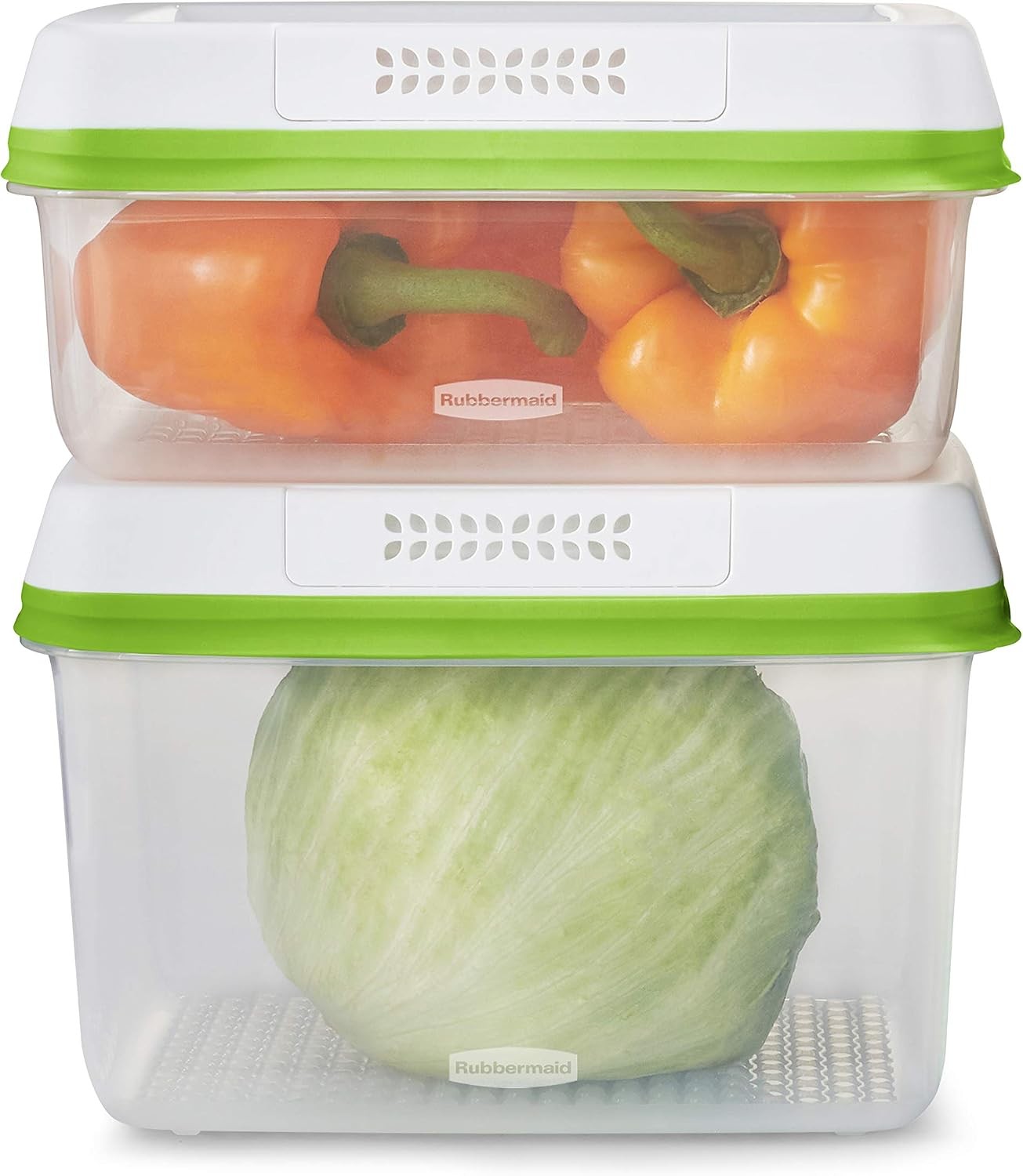 FreshWorks Produce Saver Medium & Large Storage Containers 8-Piece Set Set of 4