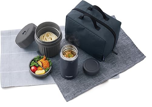 Thermos JEC-1000 NVY Noodle Container Navy for Hot and Cold Lunches