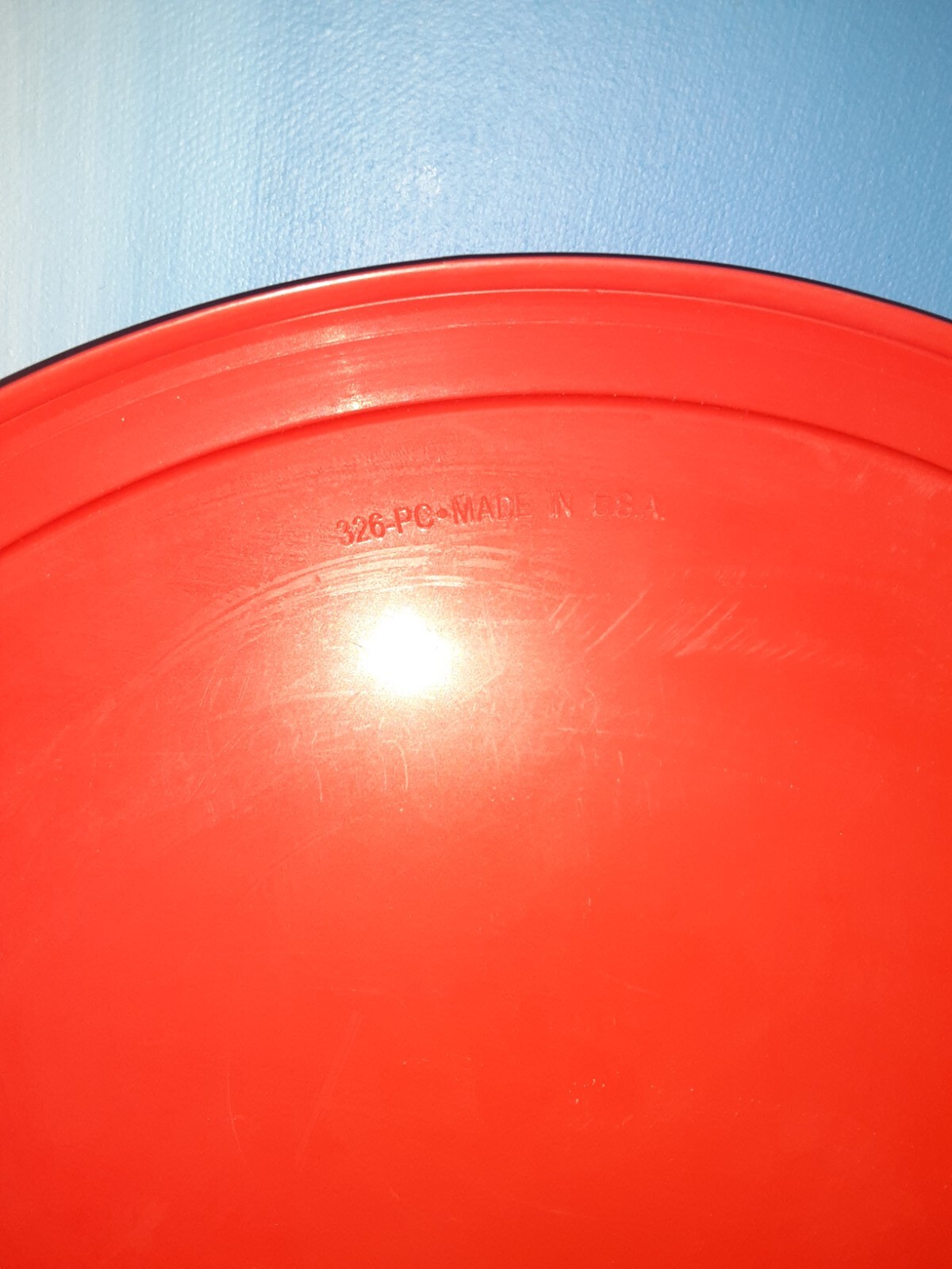 Pyrex 325-PC 2.5Qt Blue & 326-PC 4Qt Red Mixing Bowl Lids