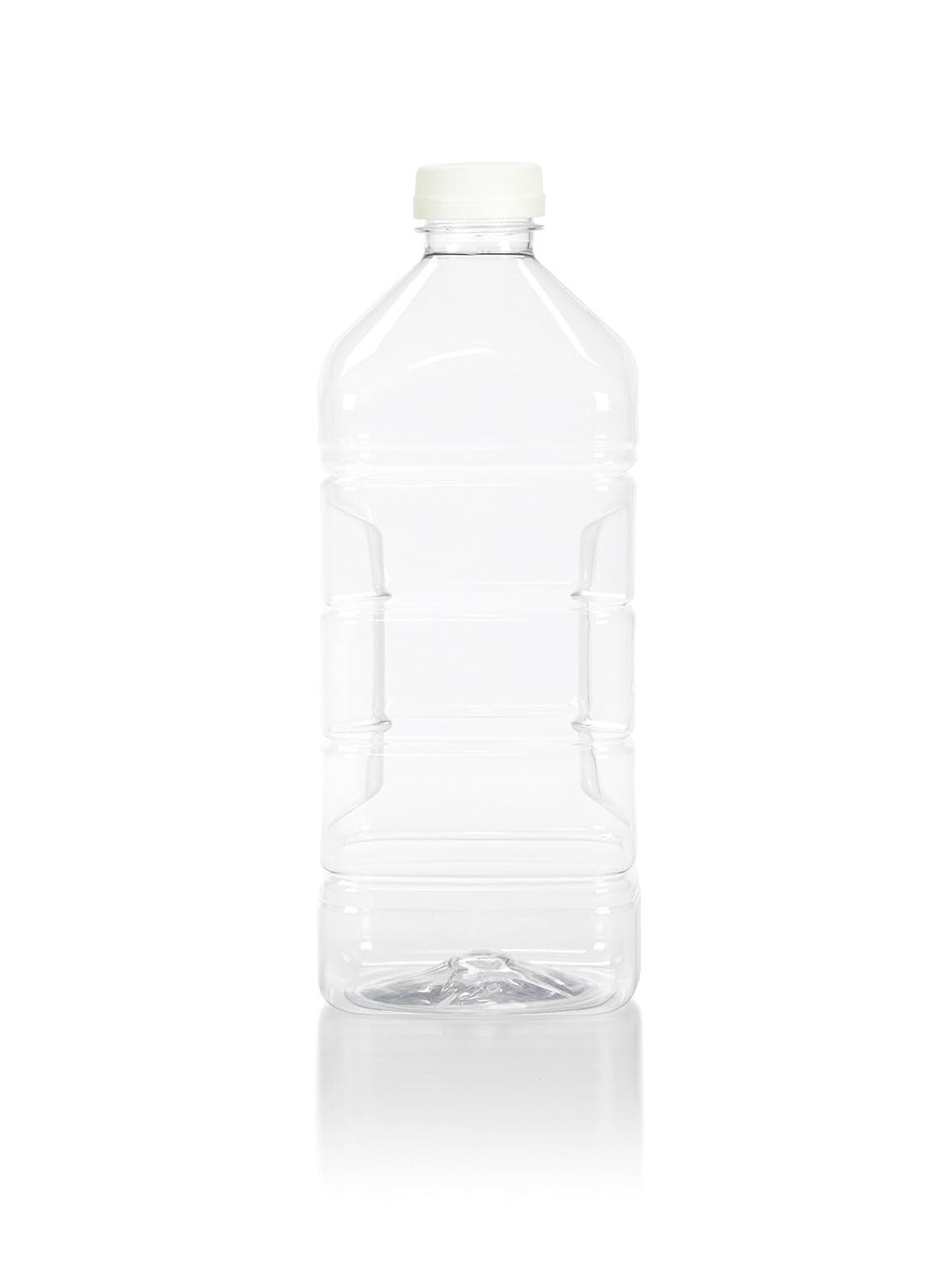 NEW / SEALED 3-Count Clear Food Grade 64 Oz Plastic Bottles with Caps BPA-Free