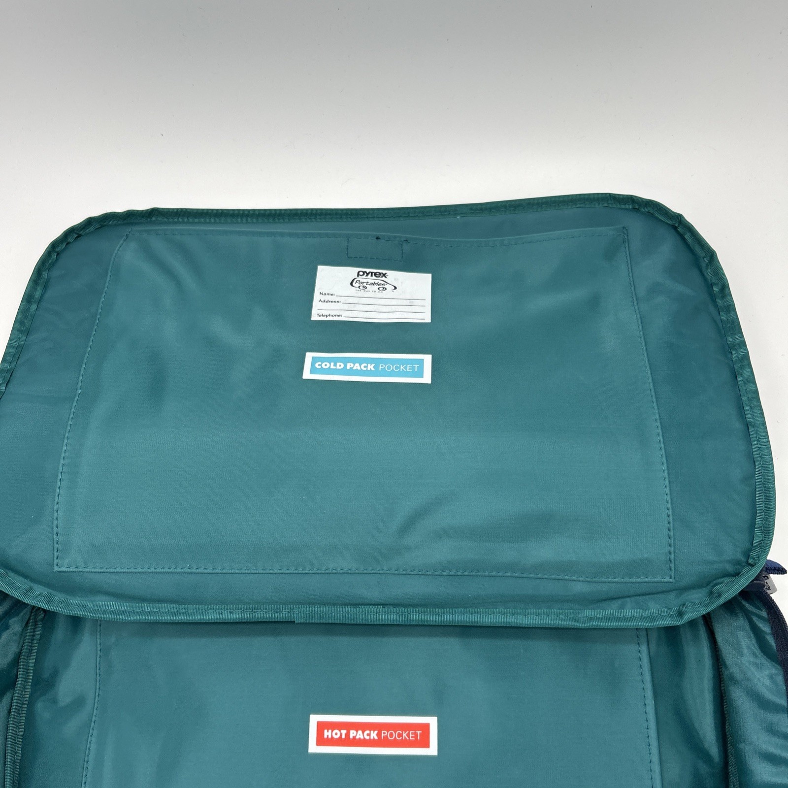 Pyrex Portables Casserole Bag Carrier Teal 16×10 Hot Cold Transport Insulated