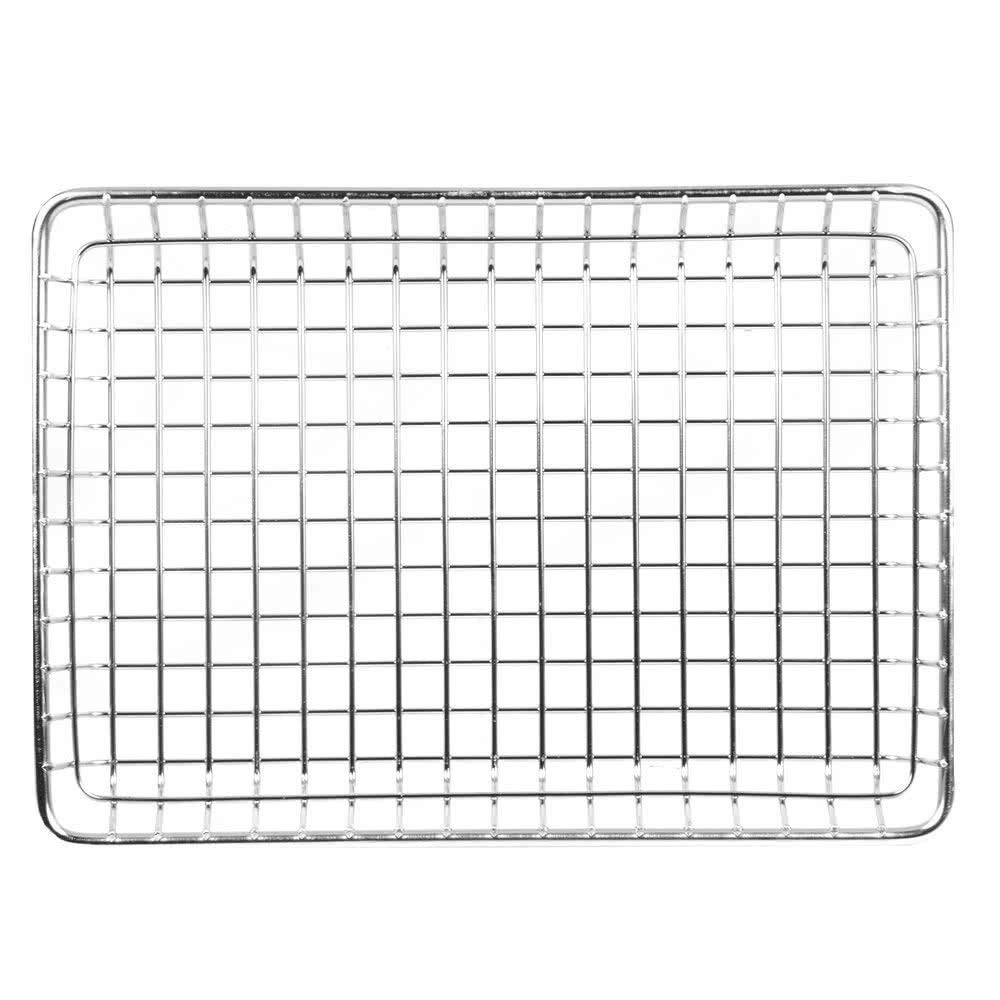 G.E.T. 4-835809 Metal Rectangular Wire Serving Tray Stainless Steel Wire Baskets