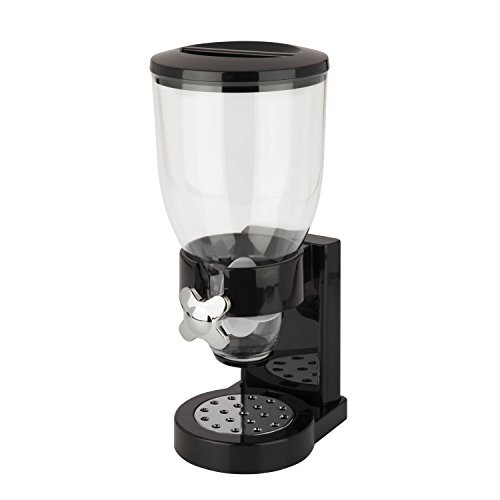 Honey-Can-Do Dry Food Dispensing Control Black/Chrome