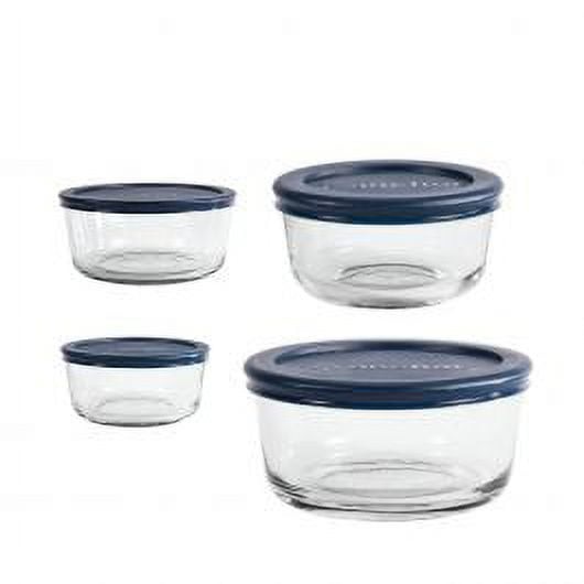 Glass Food Storage Containers W/ Lids 8 Piece Set