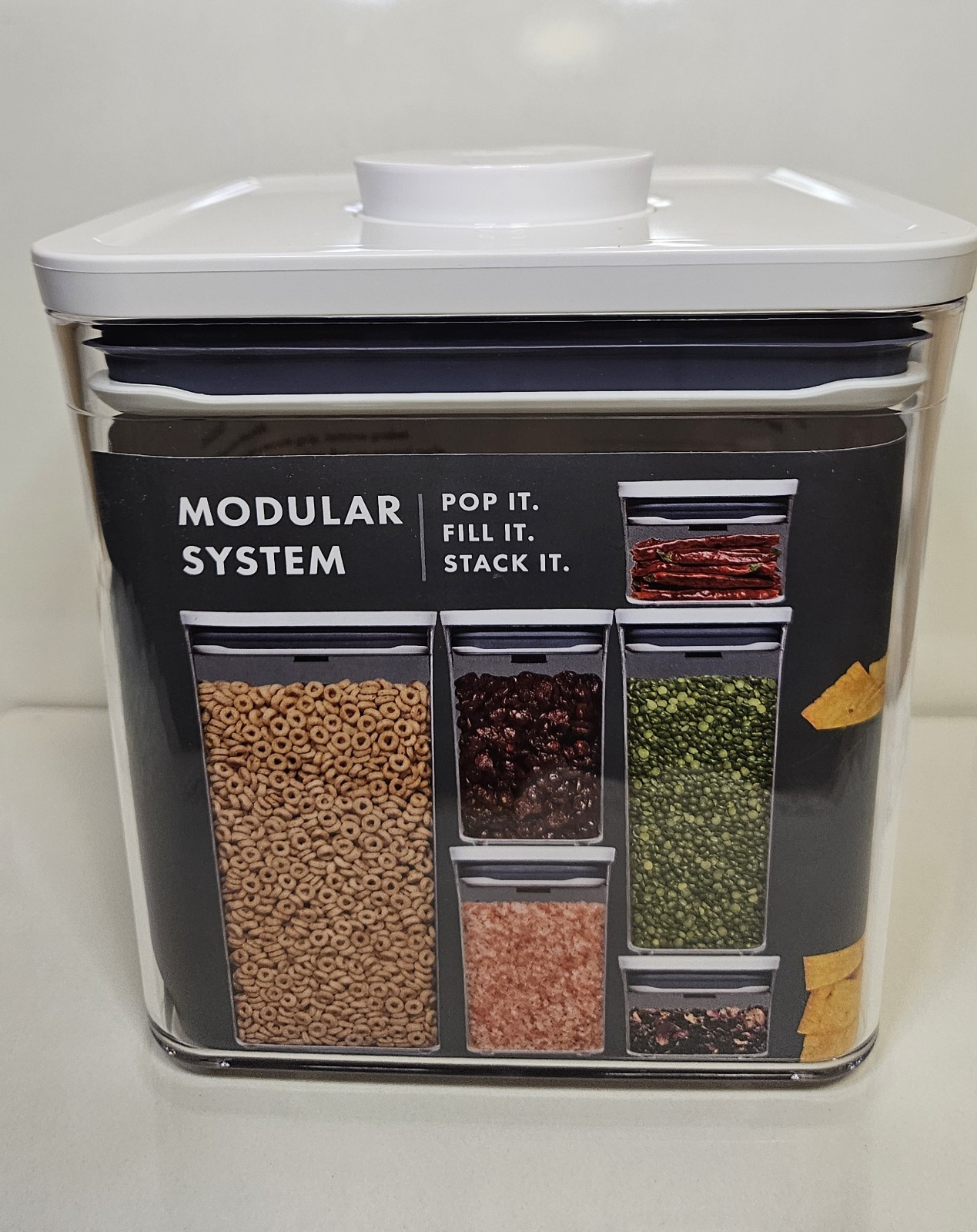 OXO SoftWorks POP Container 2.8 Qt / 2.6 L Airtight Food Storage Container New