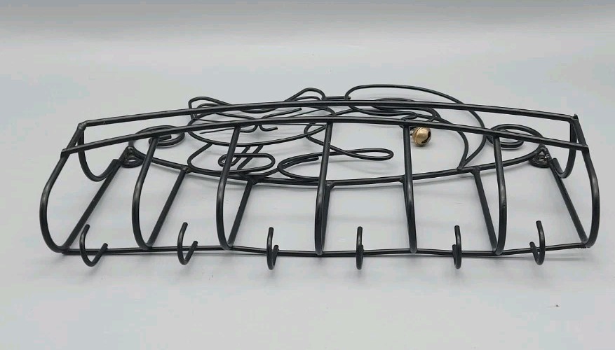 VINTAGE WHIMSICAL CAT KITTY KITTEN MAIL BASKET KEY HOOK & CAT FOLDER RACK FILE