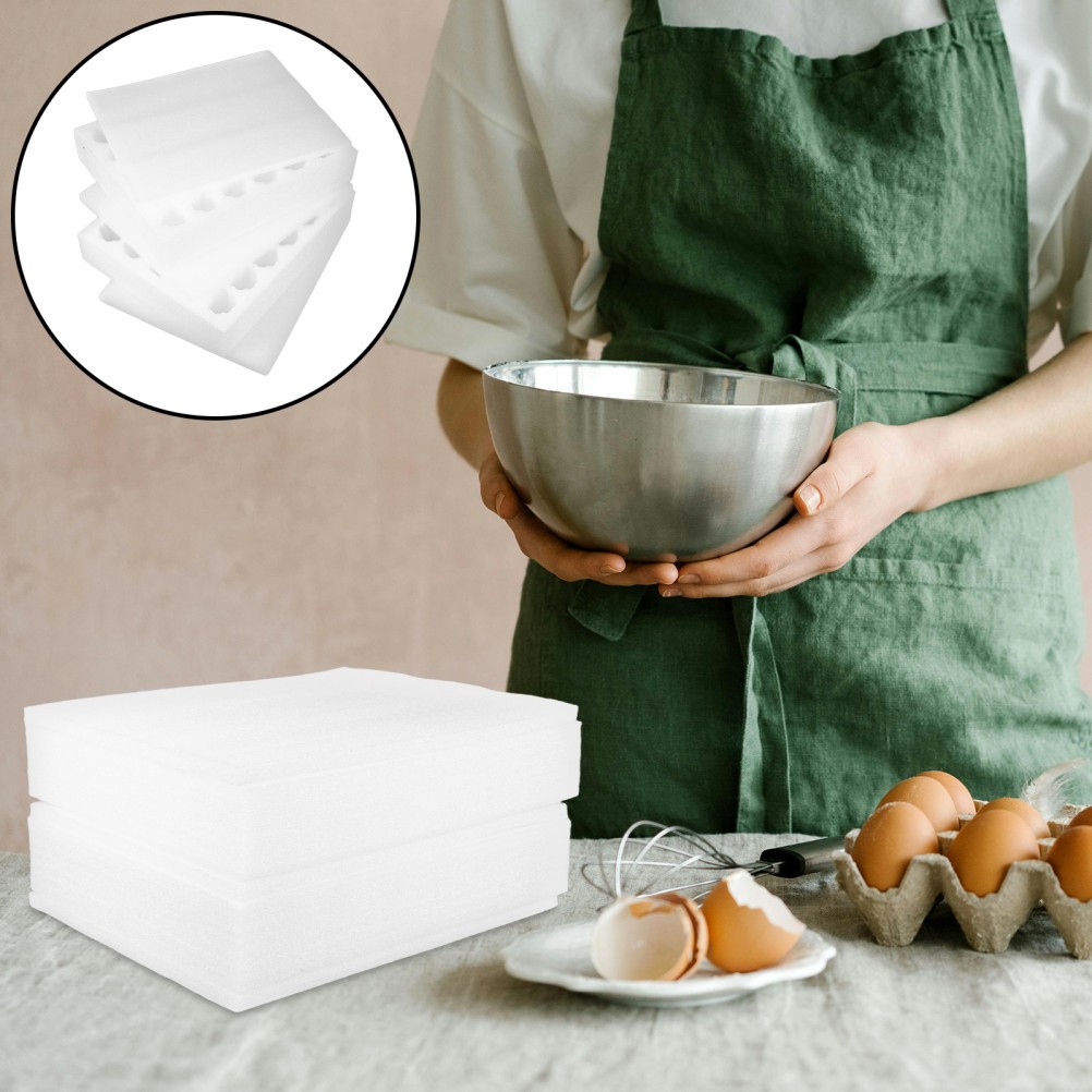1 Set Egg Cartons for Chicken Eggs Foam Egg Box Egg Storage Containers Holder
