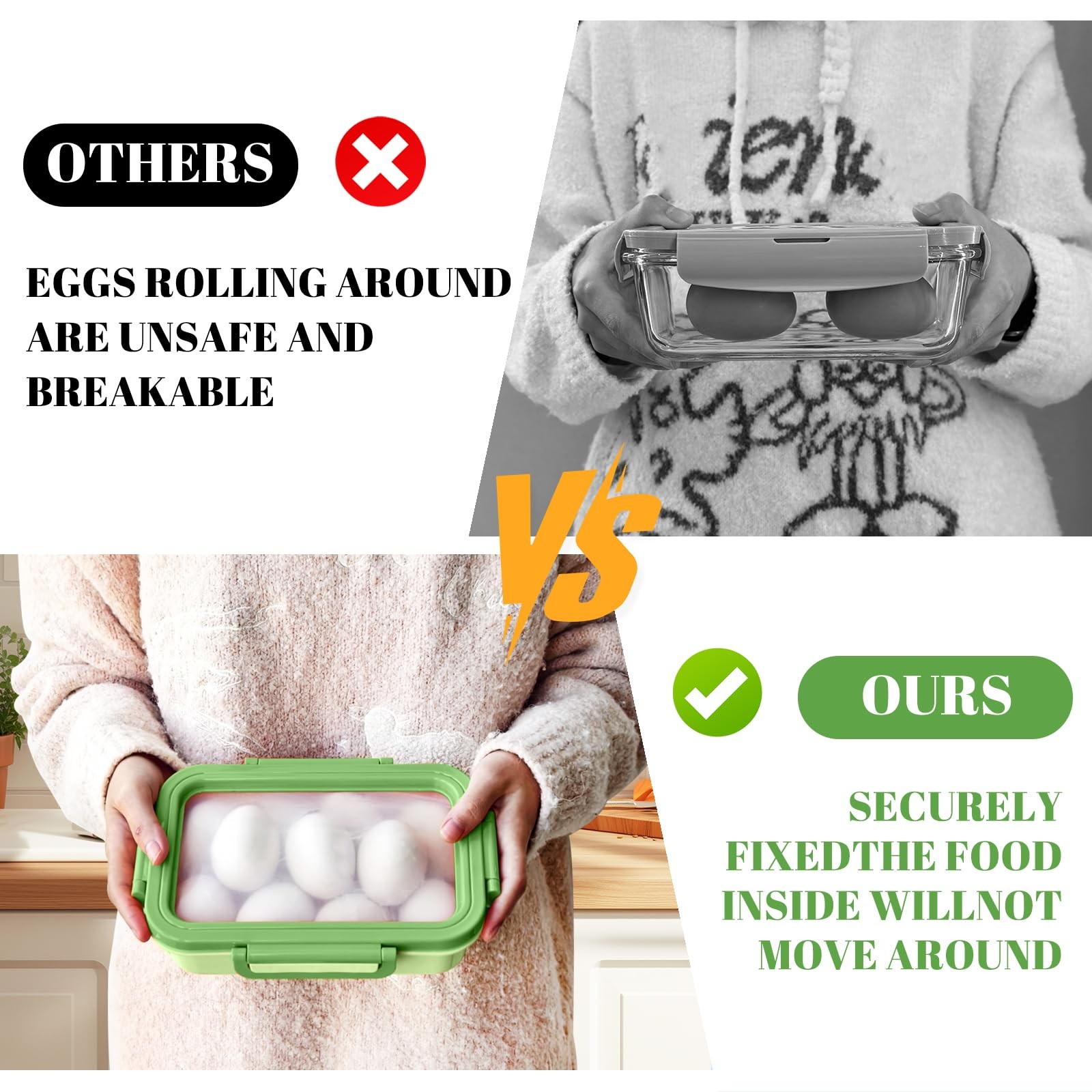 Set Of 2 Reusable Large Fruit And Veggie Savers, Silicone Storage Green