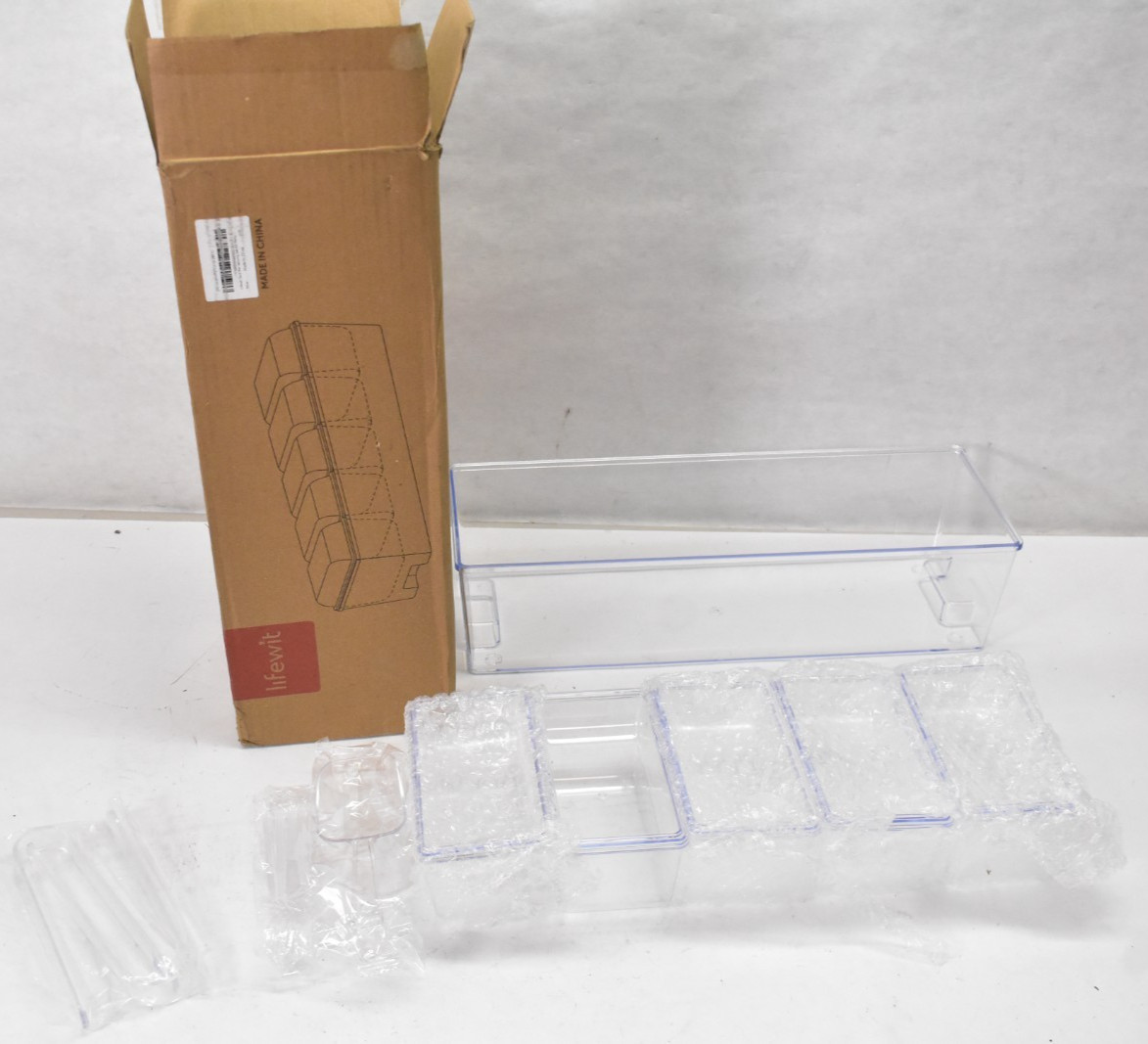 Lifewit Taco Bar Serving Set For Party w 5 Containers 2.5 Cup Clear Container