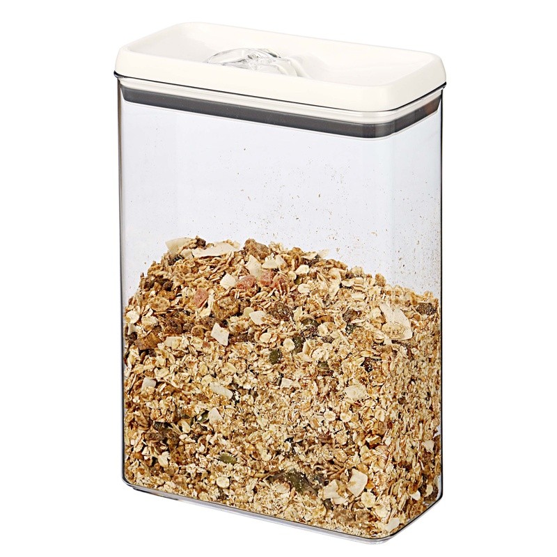 Clear BPA Free Food Storage Container Stackable Easy Open Lid 17.3 Cup New
