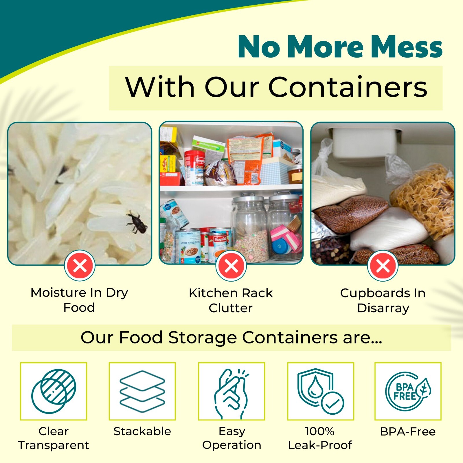 NextG Ideaz Airtight Food Storage Container and Organizer, Set of 7