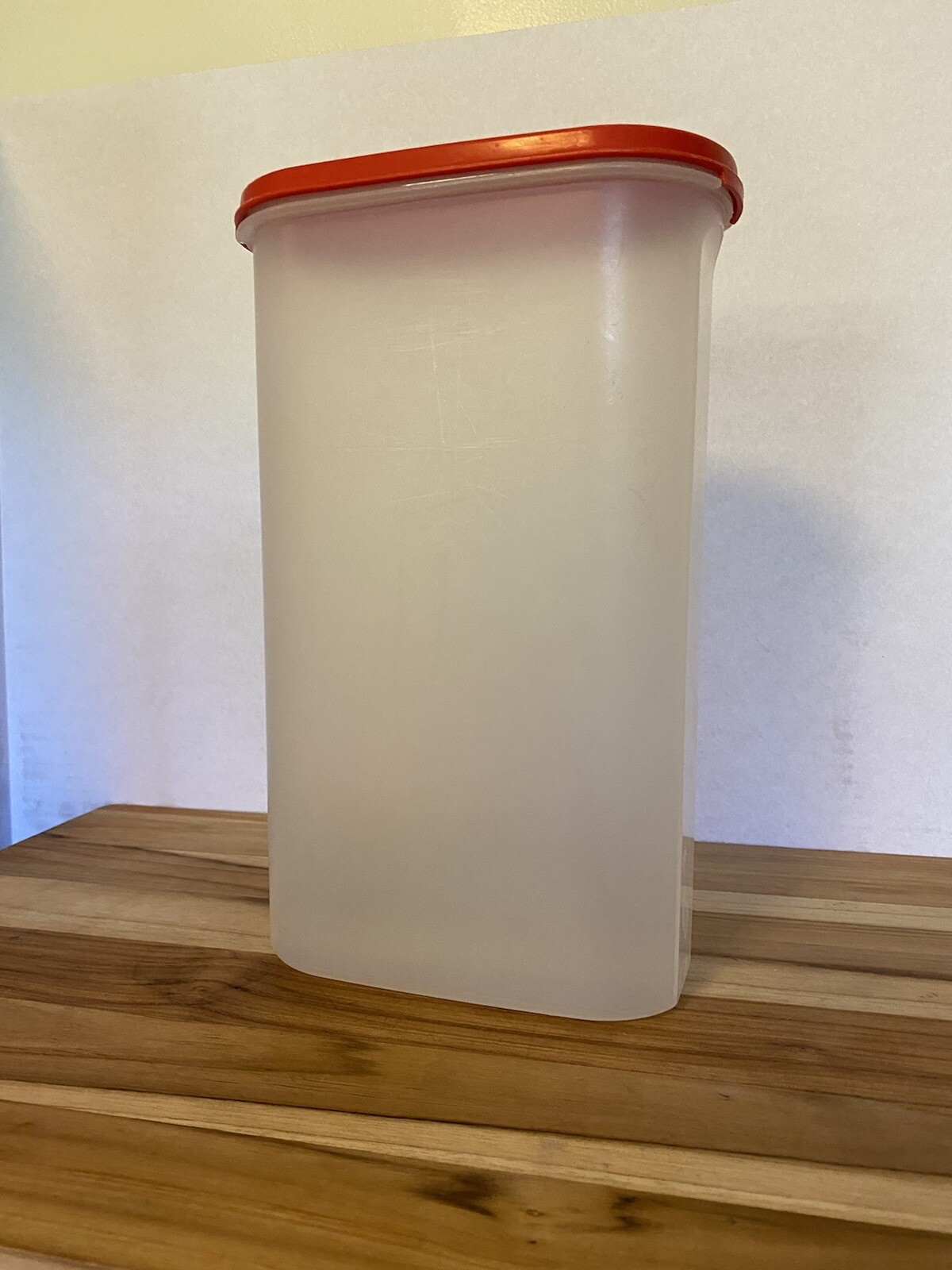 Tupperware Modular Mates Sheer Oval #5 with Red Top ~12 1/4 Cups ~ 1615/1616