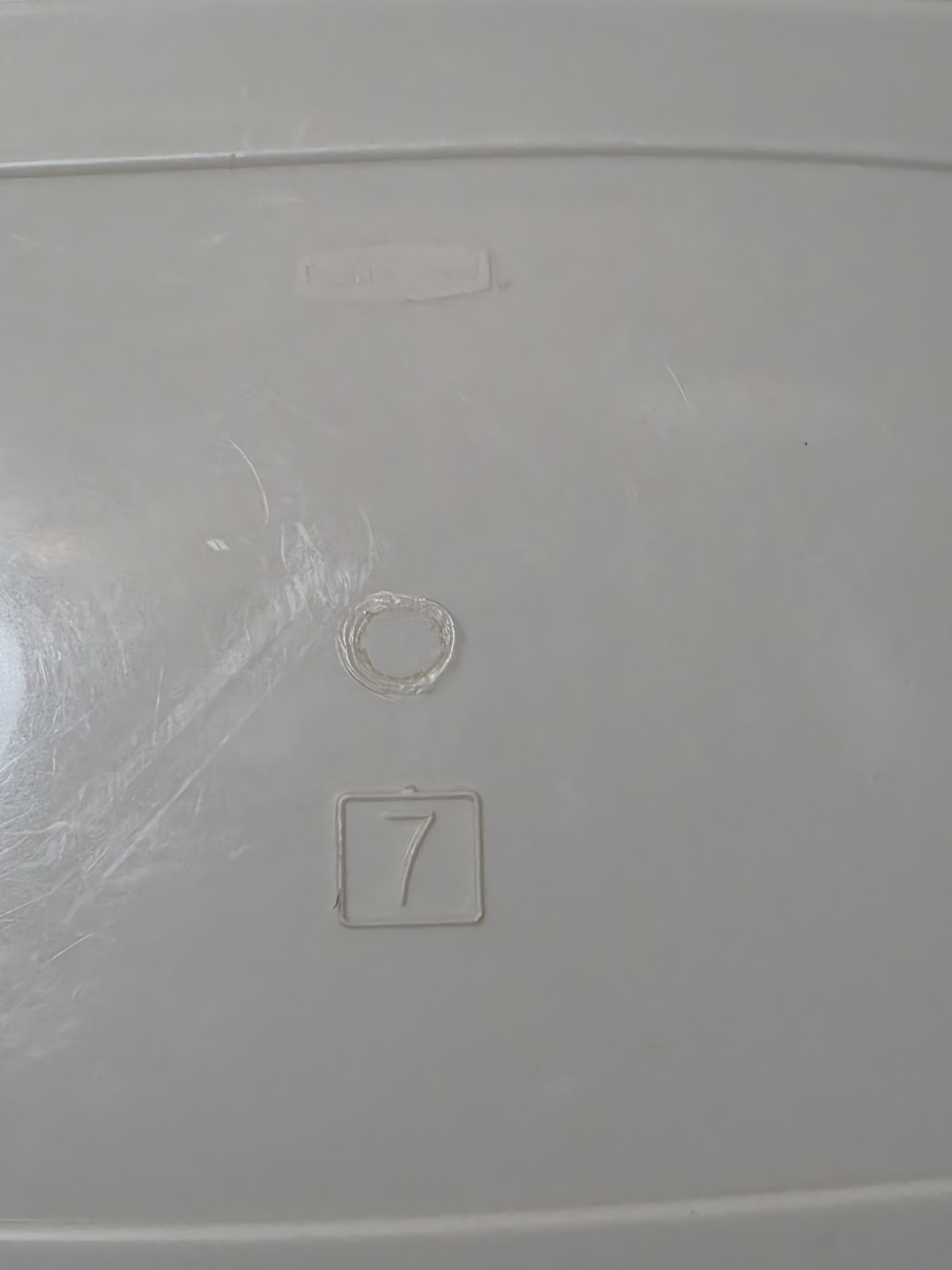 Vintage Rubbermaid Servin Saver #7 Rectangle 17 Cup Container Sheer w/Almond Lid