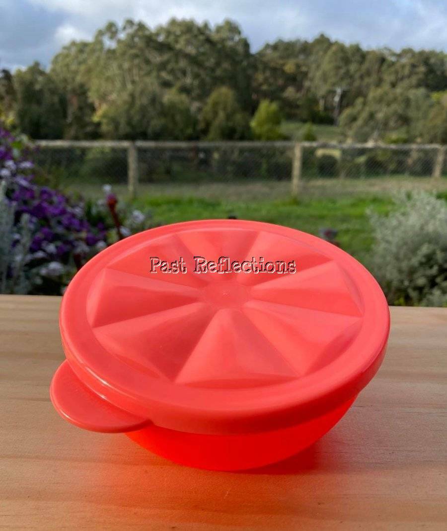 TUPPERWARE LIME / LEMON KEEPER FORGET ME NOT NEON ORANGE