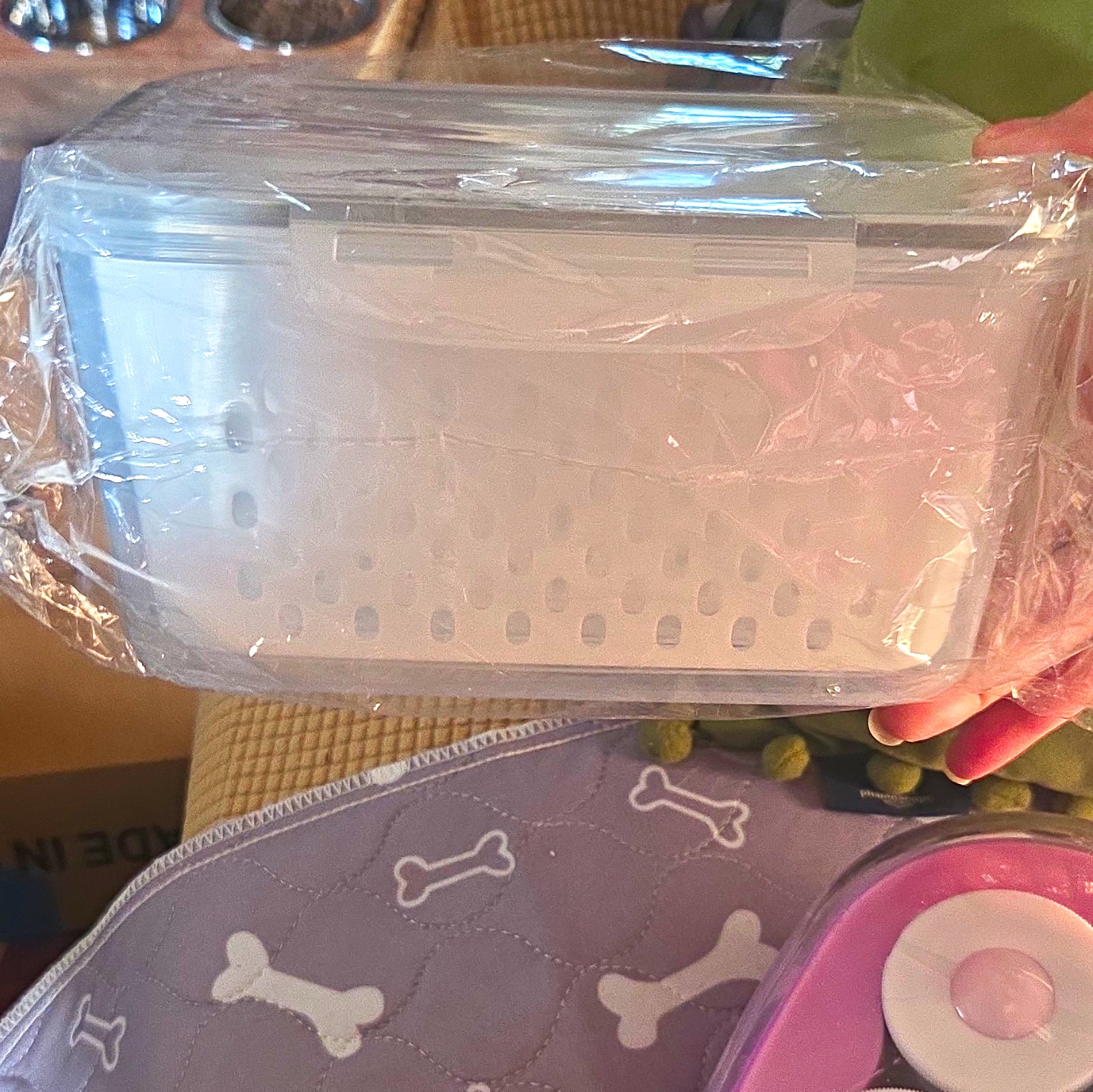 Rectangular Plastic Storage Container 7.4 Cup Snap Lid w/ Insert 3 SIZES