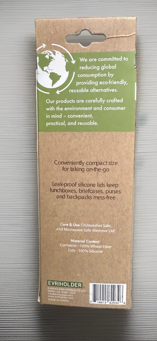 ECOlogical Friendly Wheat Fiber 4oz Containers w/ Lids for Dressings Condiment