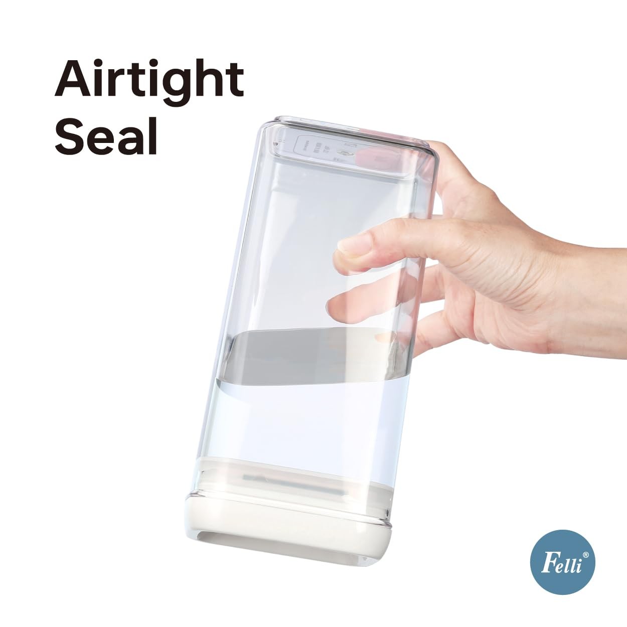 Flip Tite Food Storage Container with Lid Airtight 4″ Ring Seal Flip Top, Sta…