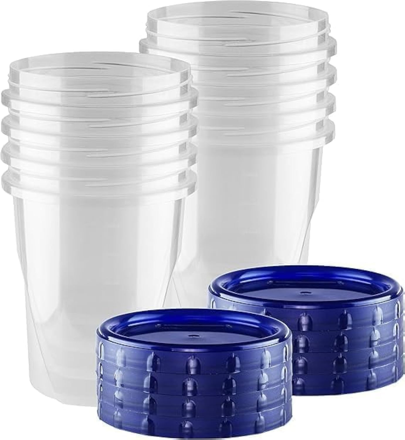 32 Oz – 8 Pack Twist Top Deli Containers Screw and Seal Lids, Stackable Reusabl
