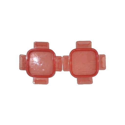 Snapware Total Solutions Poppy Red 4″ SQUARE Replacement Lid Cover (2-Pack)